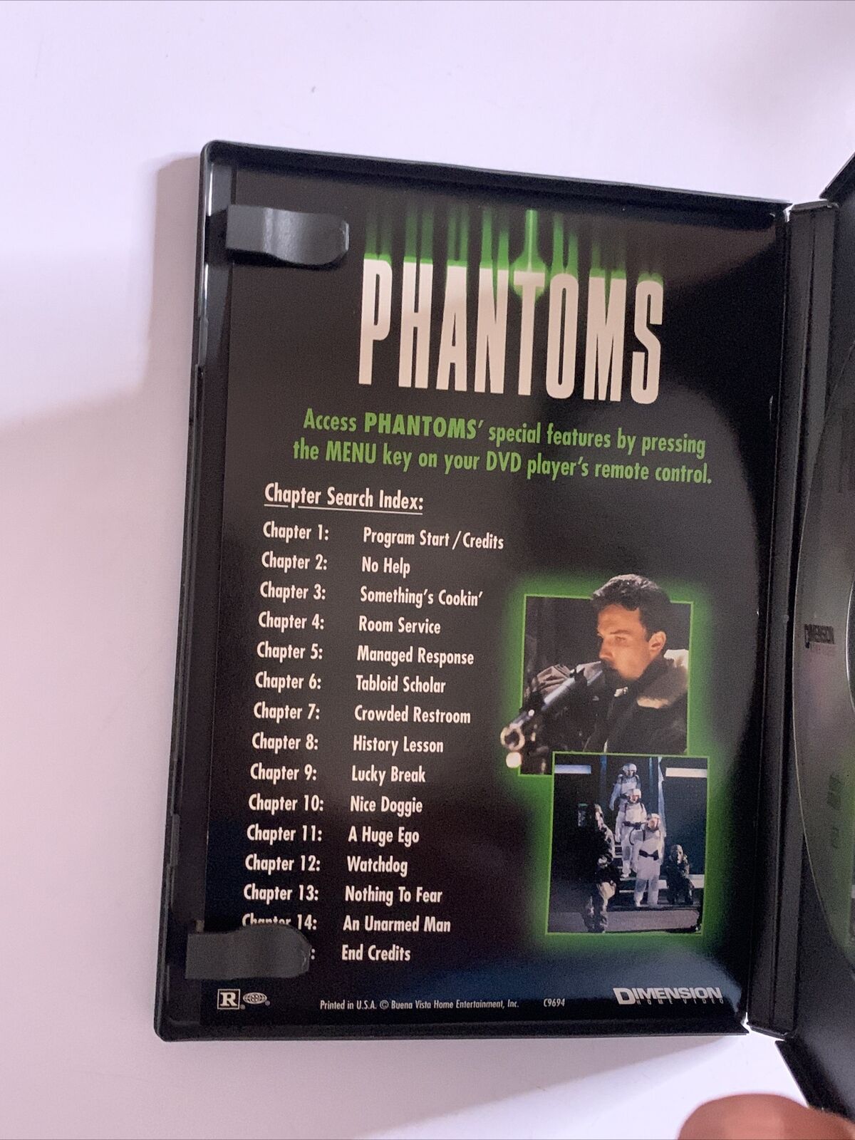 Phantoms  (DVD, 1997) Peter O'Toole, Rose McGowan, Joanna Going  Region 1