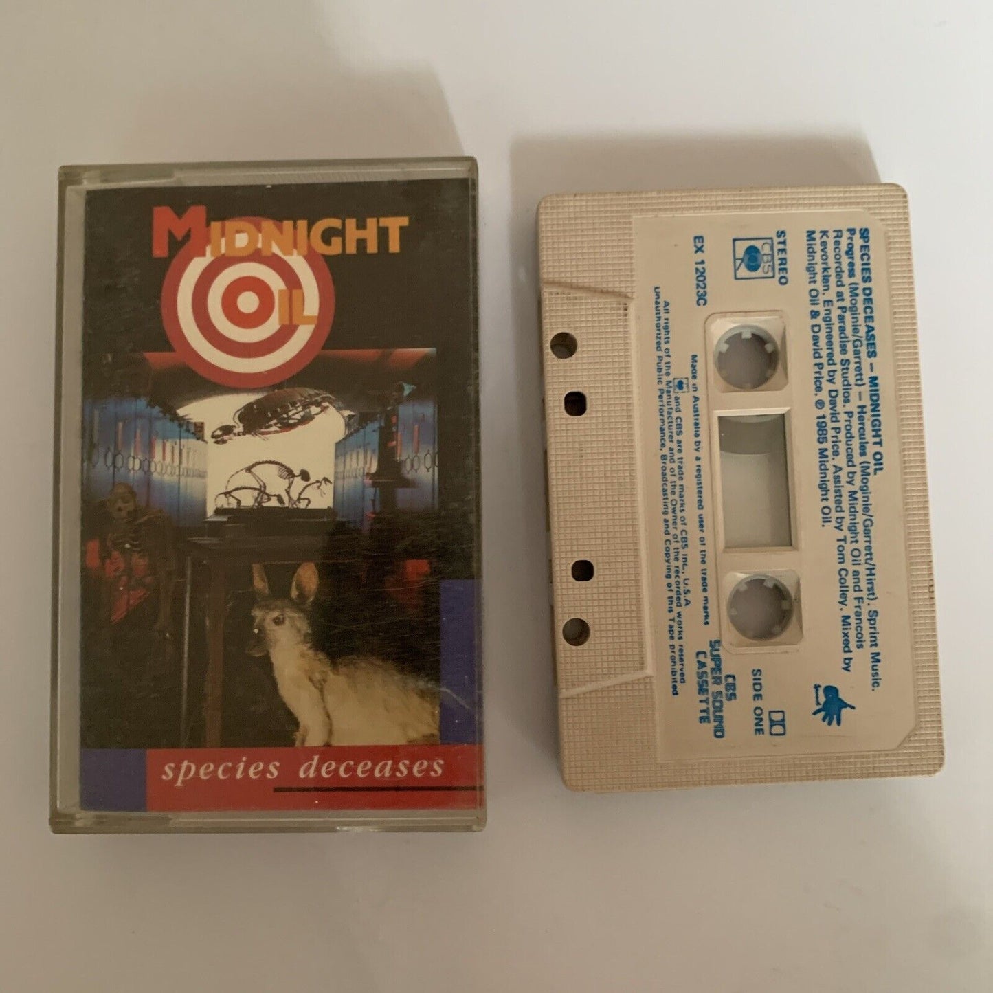 Midnight Oil - Species Deceases (Cassette Tape, 1985) EX 12023C