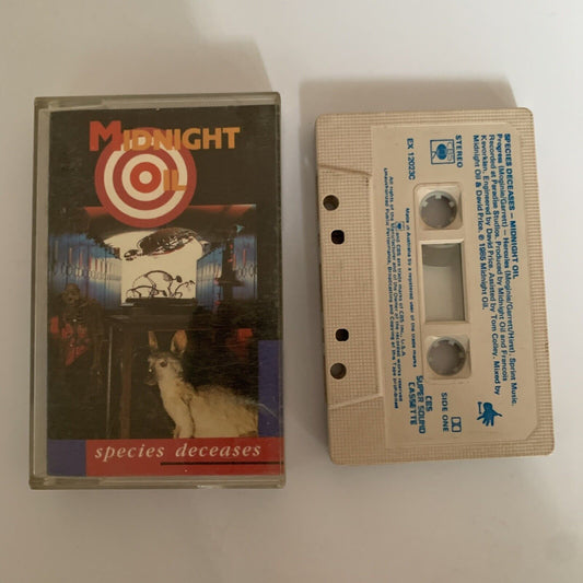 Midnight Oil - Species Deceases (Cassette Tape, 1985) EX 12023C