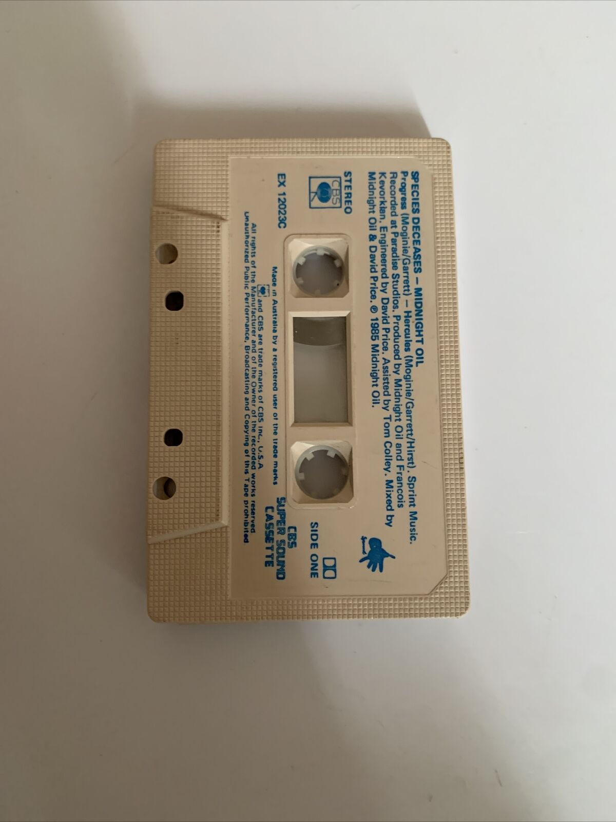 Midnight Oil - Species Deceases (Cassette Tape, 1985) EX 12023C