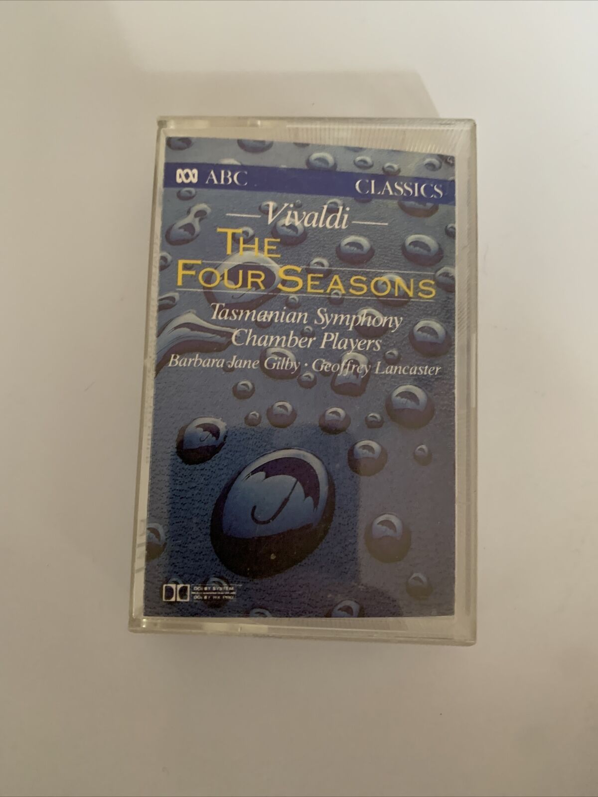 Vivaldi The Four Seasons Tasmanian Symphony Chamber Players Cassette Tape ABC