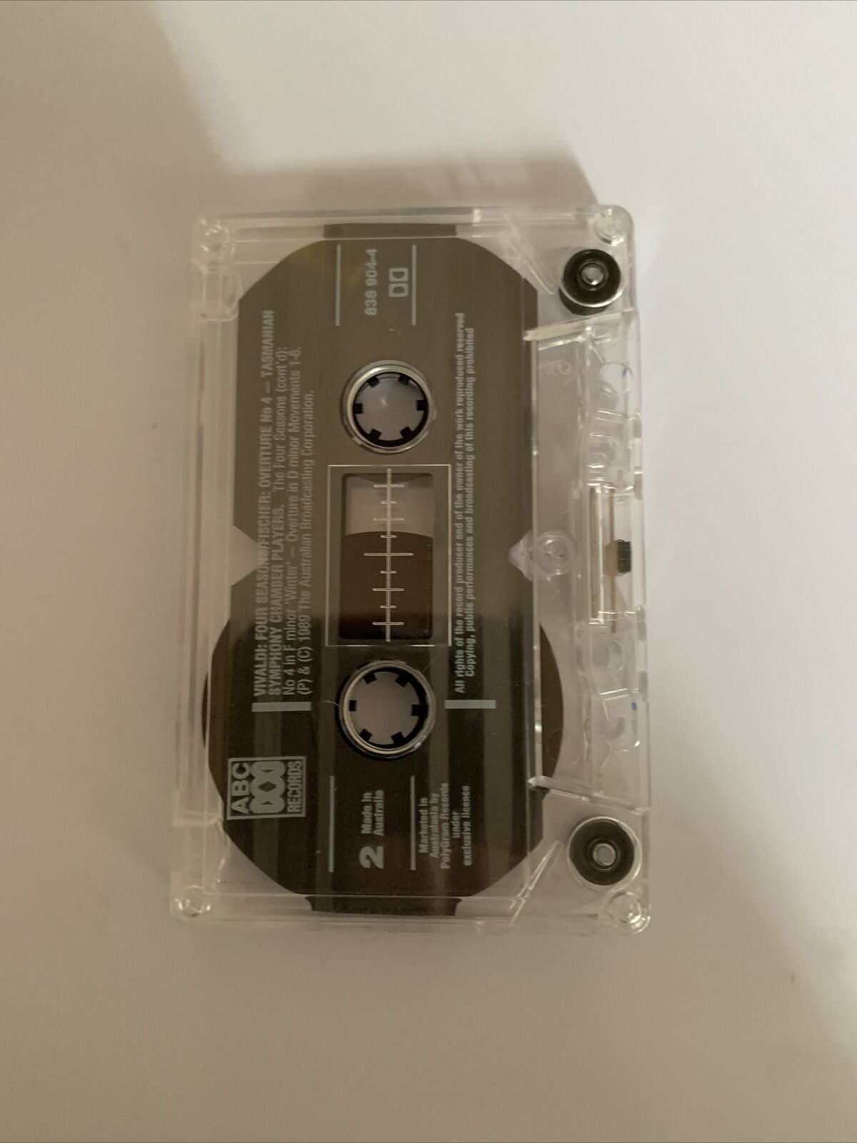 Vivaldi The Four Seasons Tasmanian Symphony Chamber Players Cassette Tape ABC