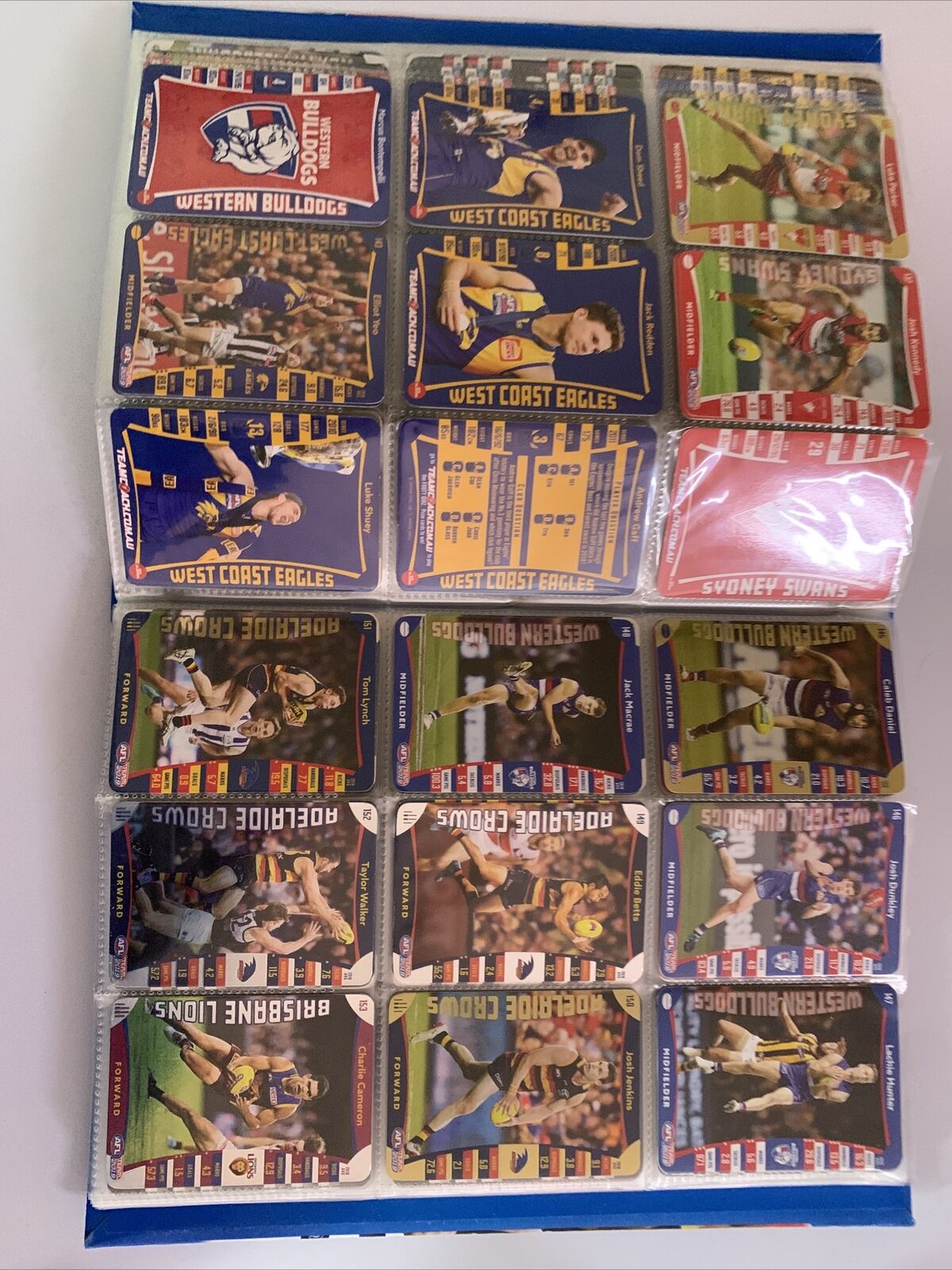 AFL Team 2019 Official AFL Game Cards Collectors Album