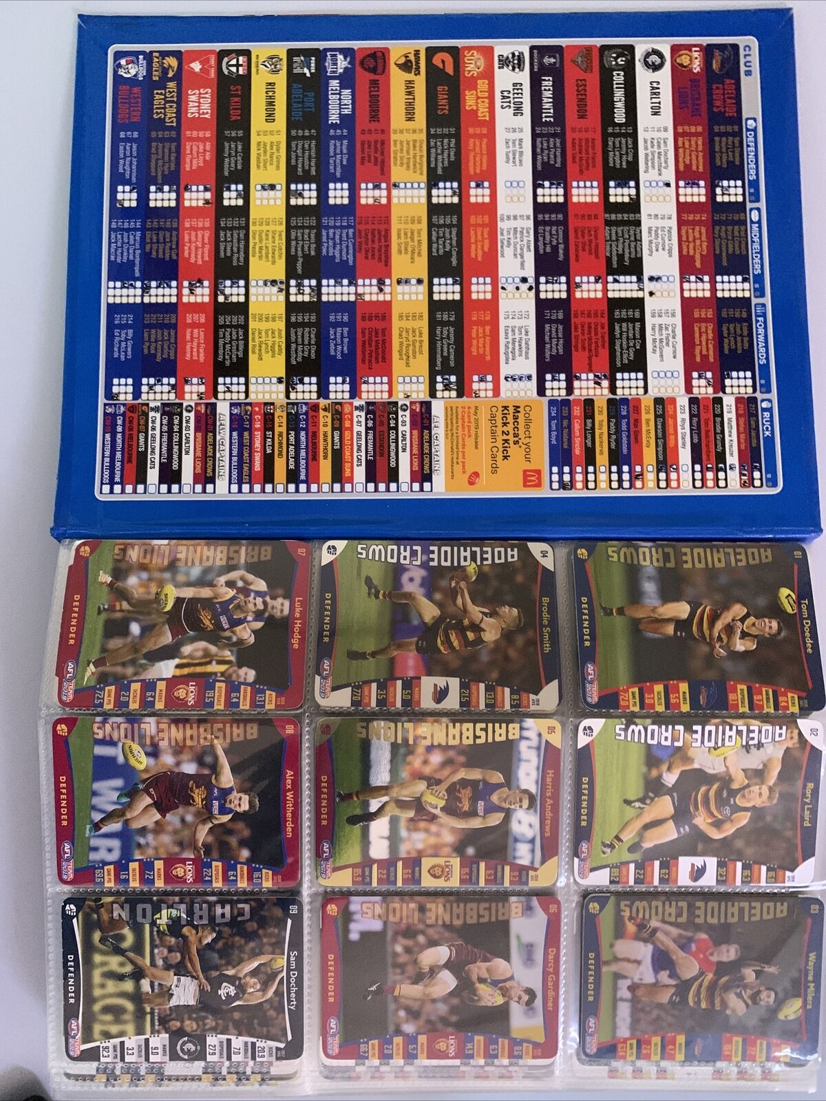 AFL Team 2019 Official AFL Game Cards Collectors Album