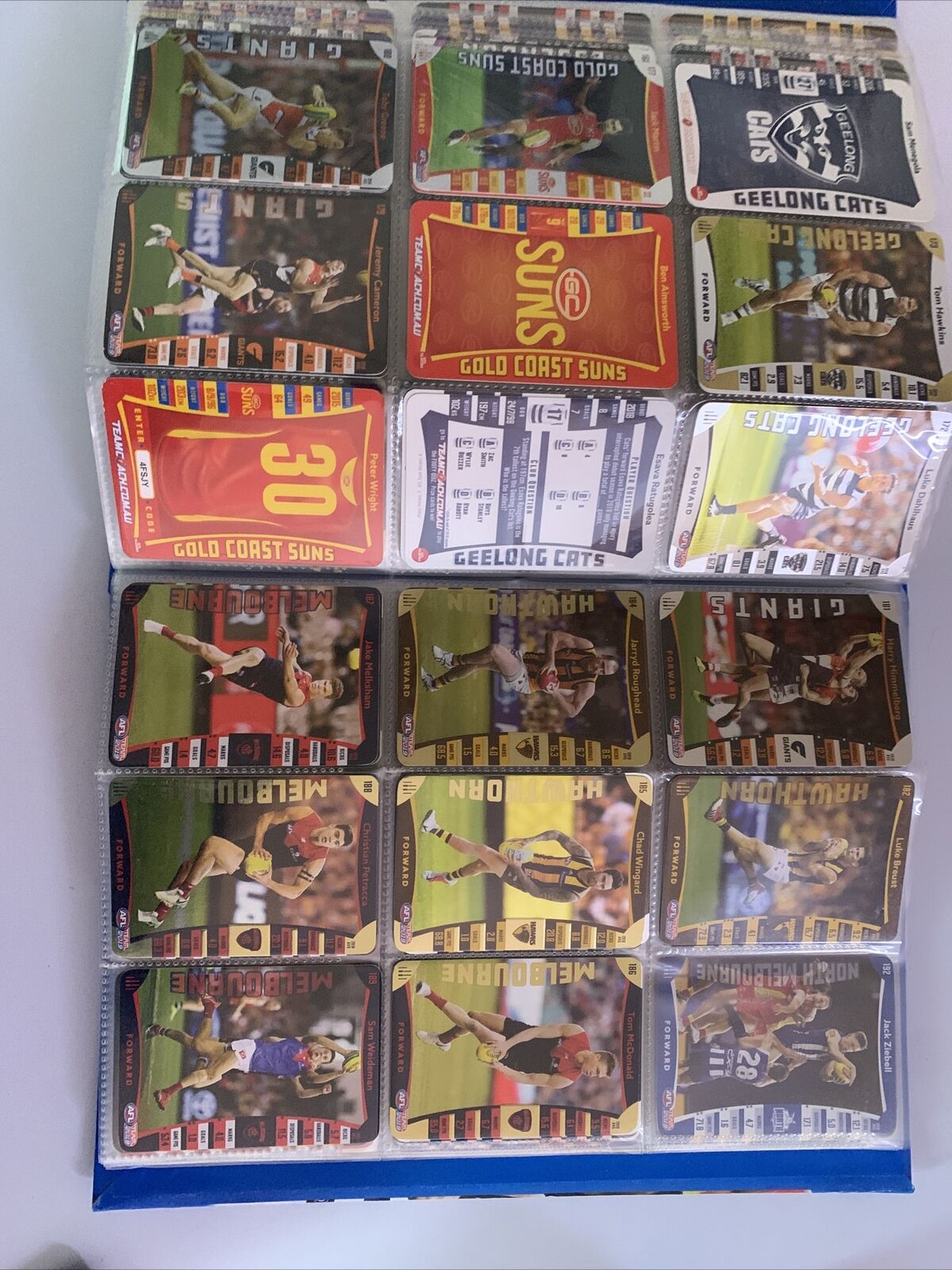 AFL Team 2019 Official AFL Game Cards Collectors Album