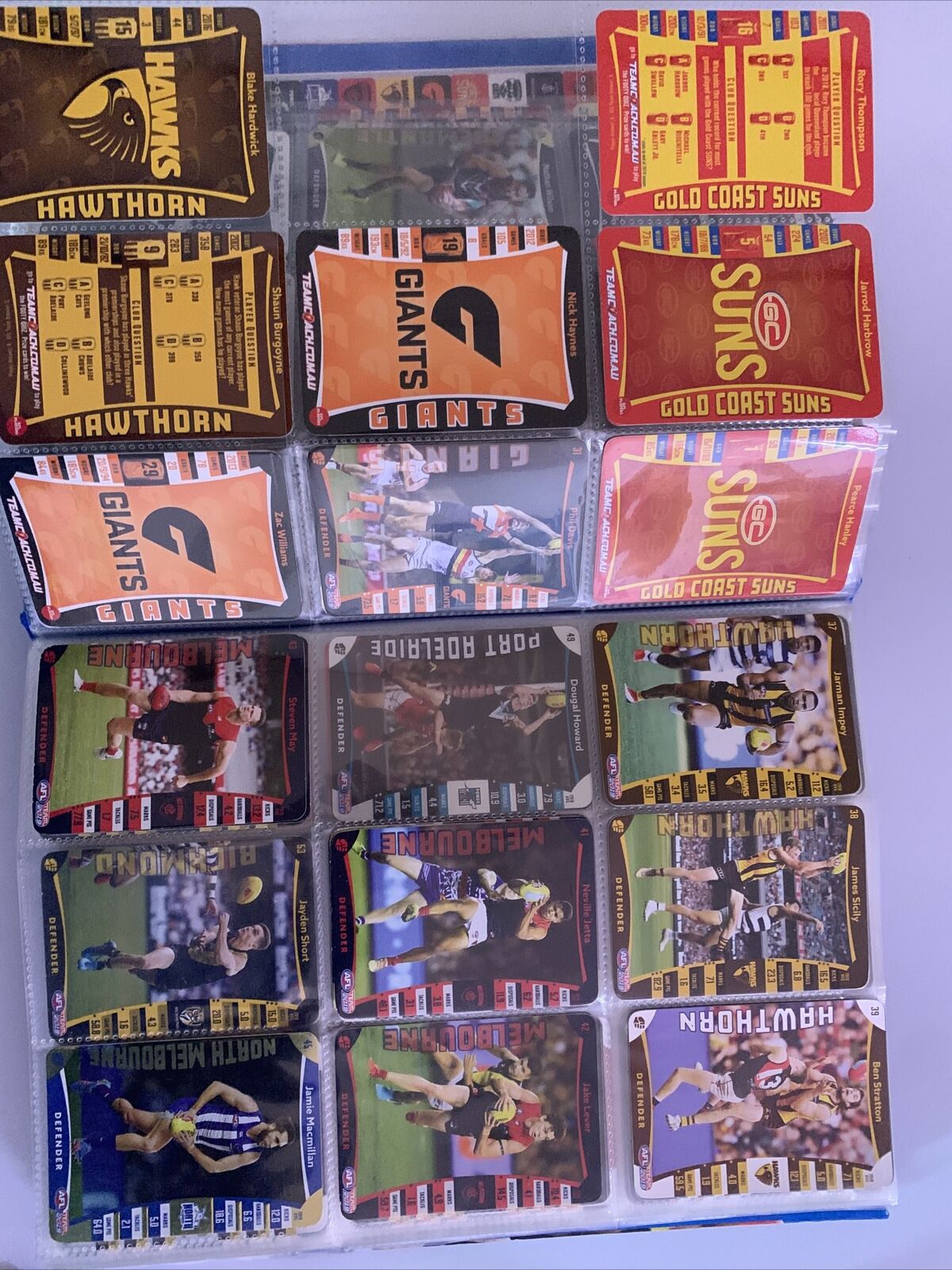 AFL Team 2019 Official AFL Game Cards Collectors Album