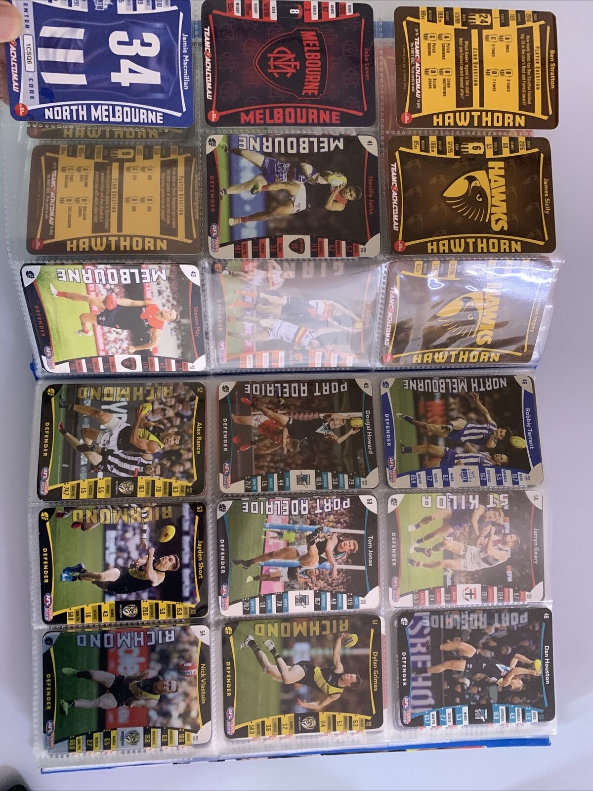 AFL Team 2019 Official AFL Game Cards Collectors Album