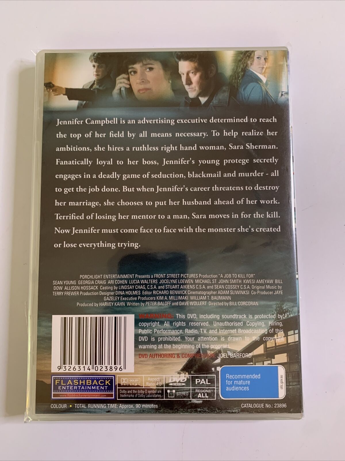 A Job To Kill For  (DVD, 2006) Sean Young, Georgia Craig, Ari Cohen Region 4 NEW