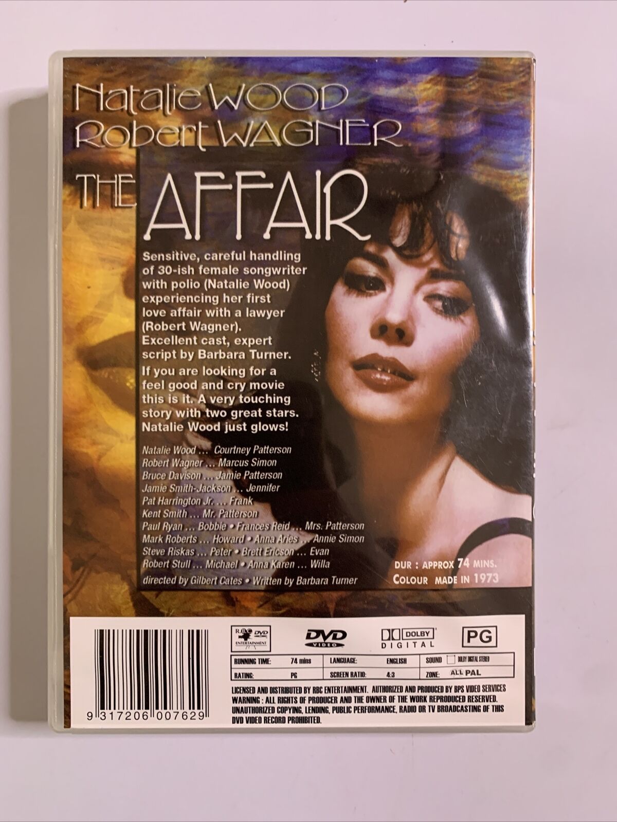 The Affair (DVD, 1973) Natalie Wood, Robert Wagner, Bruce Davison All Regions