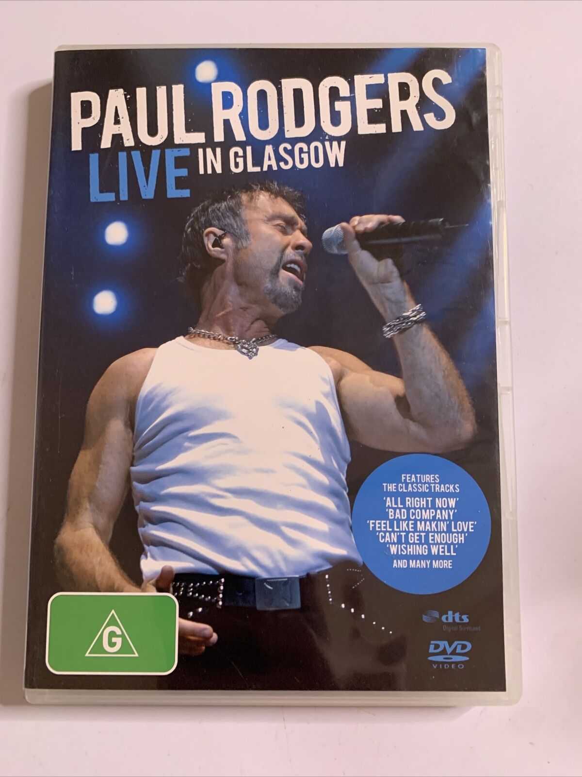 Paul Rodgers - Live In Glasgow  (DVD, 2006) Region 4