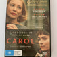 Carol (DVD, 2015) Therese Belivet, Cate Blanchett Region 4