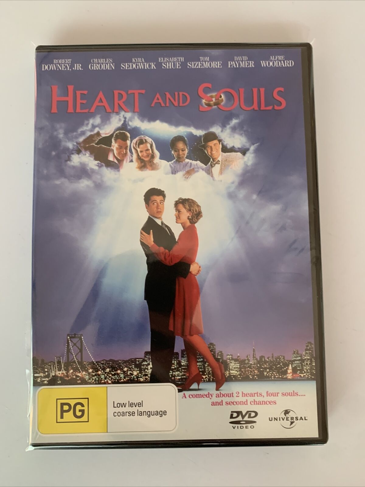 Heart And Souls (DVD, 1993) Kyra Sedgwick, Robert Downey Jr Region 4 N ...