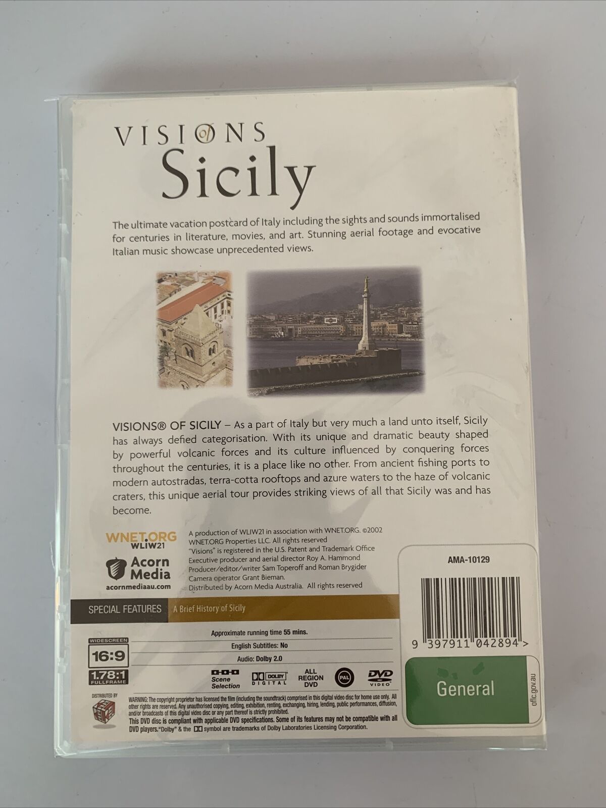 Visions Of Sicily (DVD, 2002) All Regions NEW