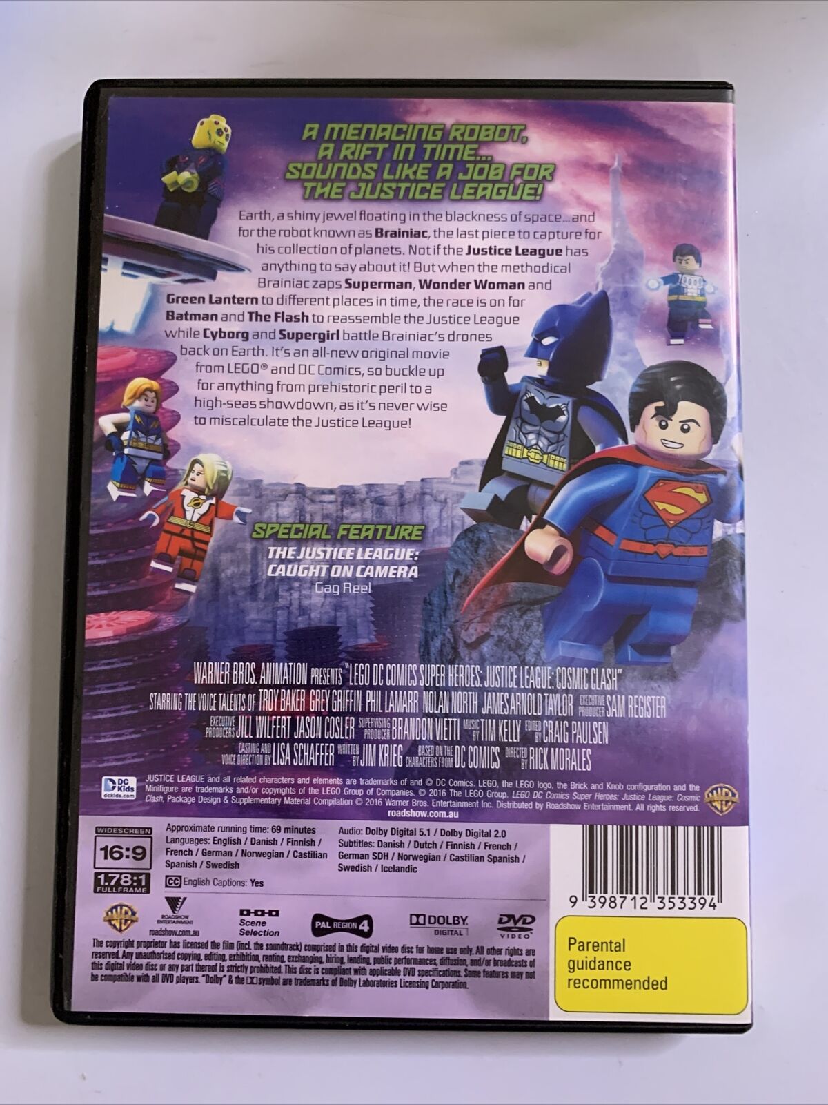 LEGO Justice League - Cosmic Clash (DVD, 2016) Region 4