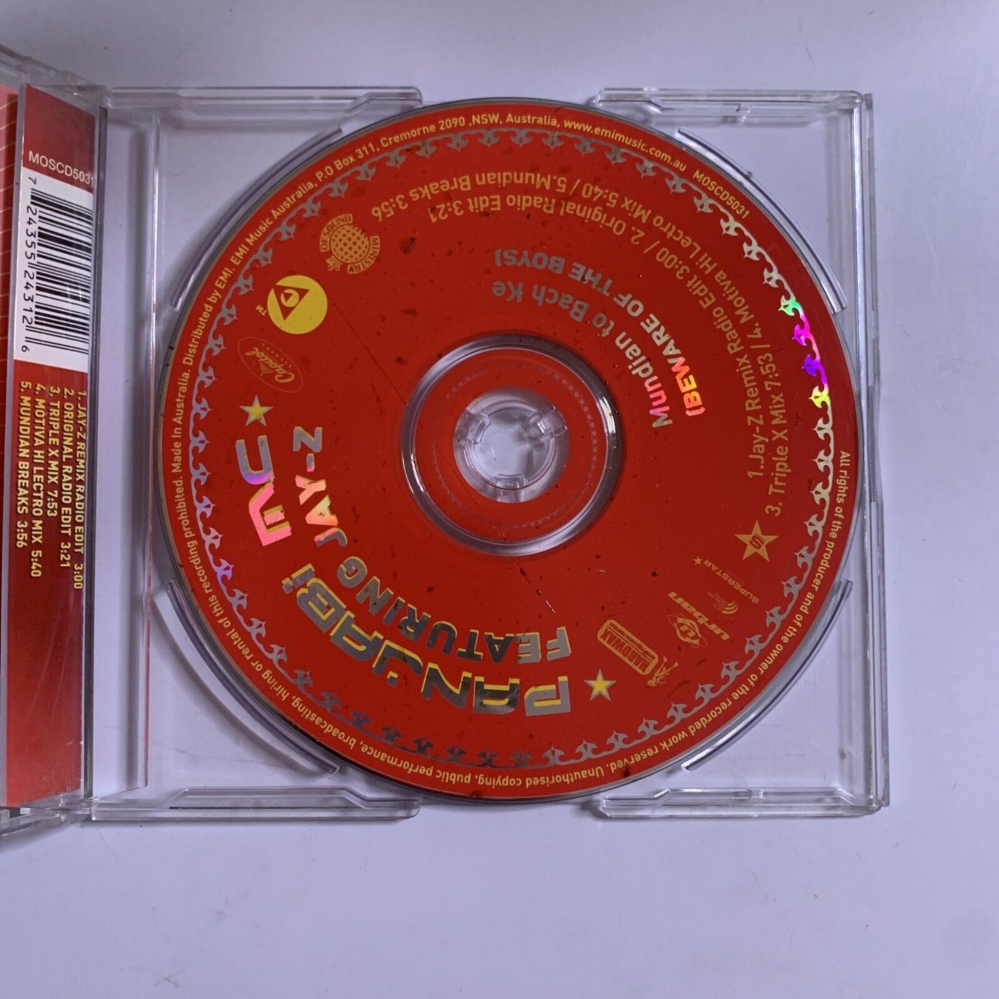 Panjabi MC Featuring Jay-Z – Mundian To Bach Ke (Beware Of The Boys) CD 2003