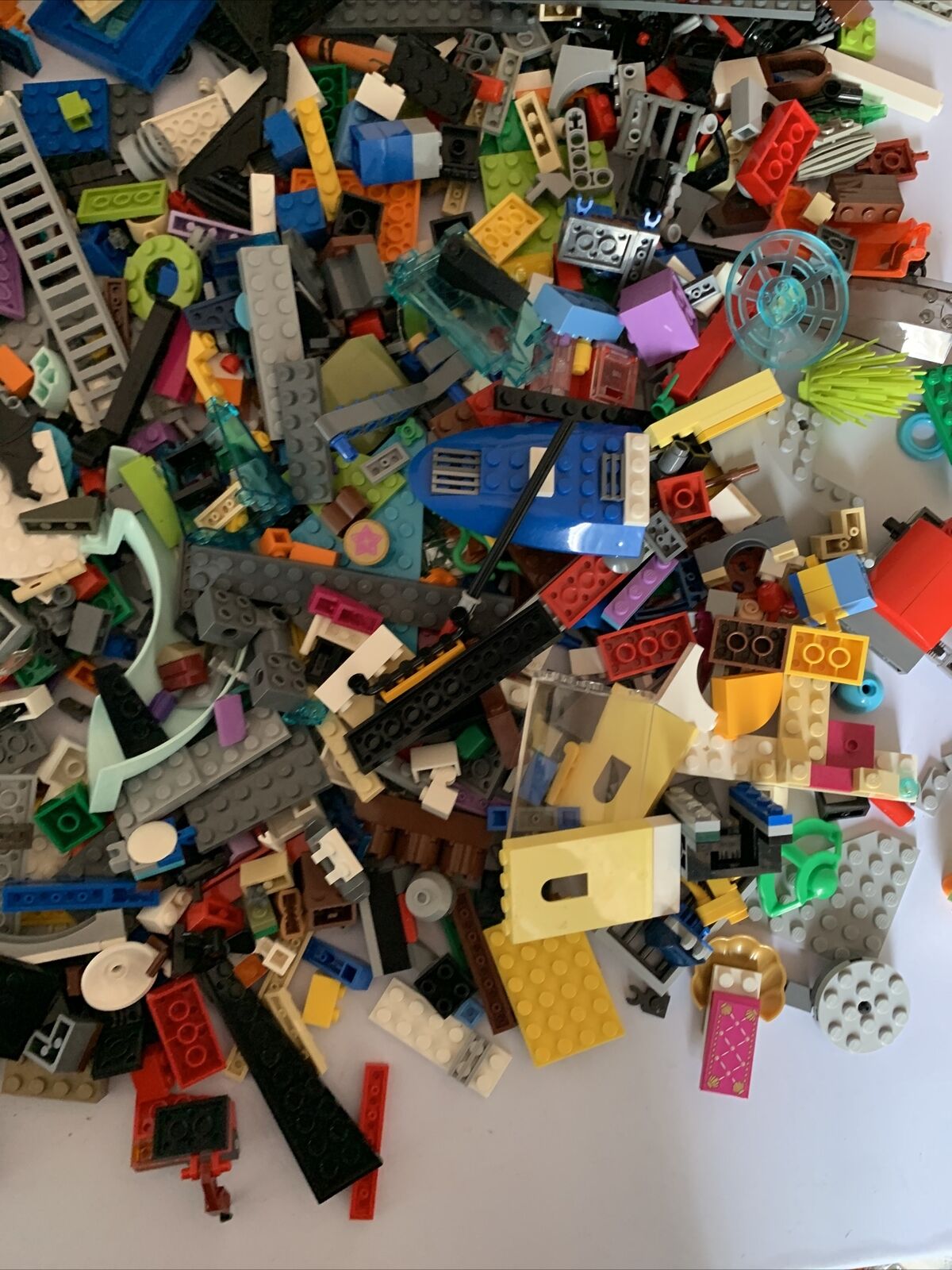 Lego Bulk Lot Technic Friends Marvel Genuine Variety Pieces 1.91kg