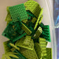 Lego Bulk lot Blue & Green Genuine Pieces 640g
