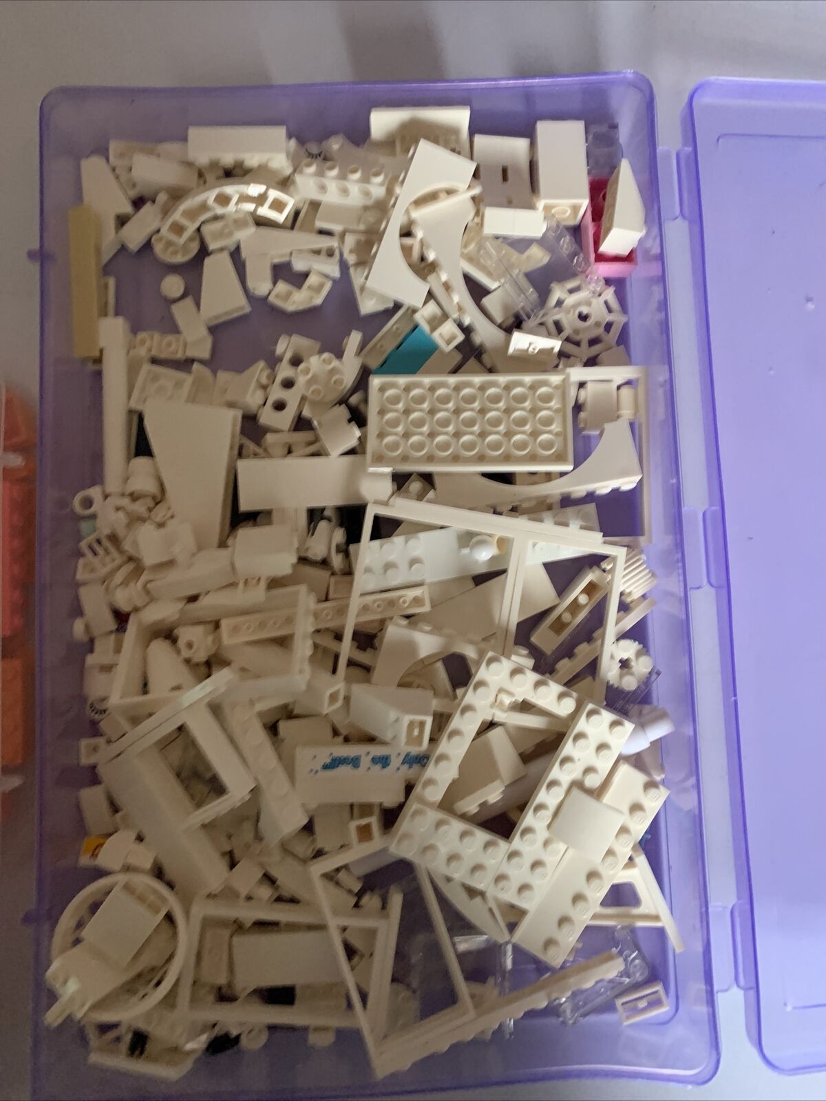 Lego Bulk Lot White & Orange Friends 385g