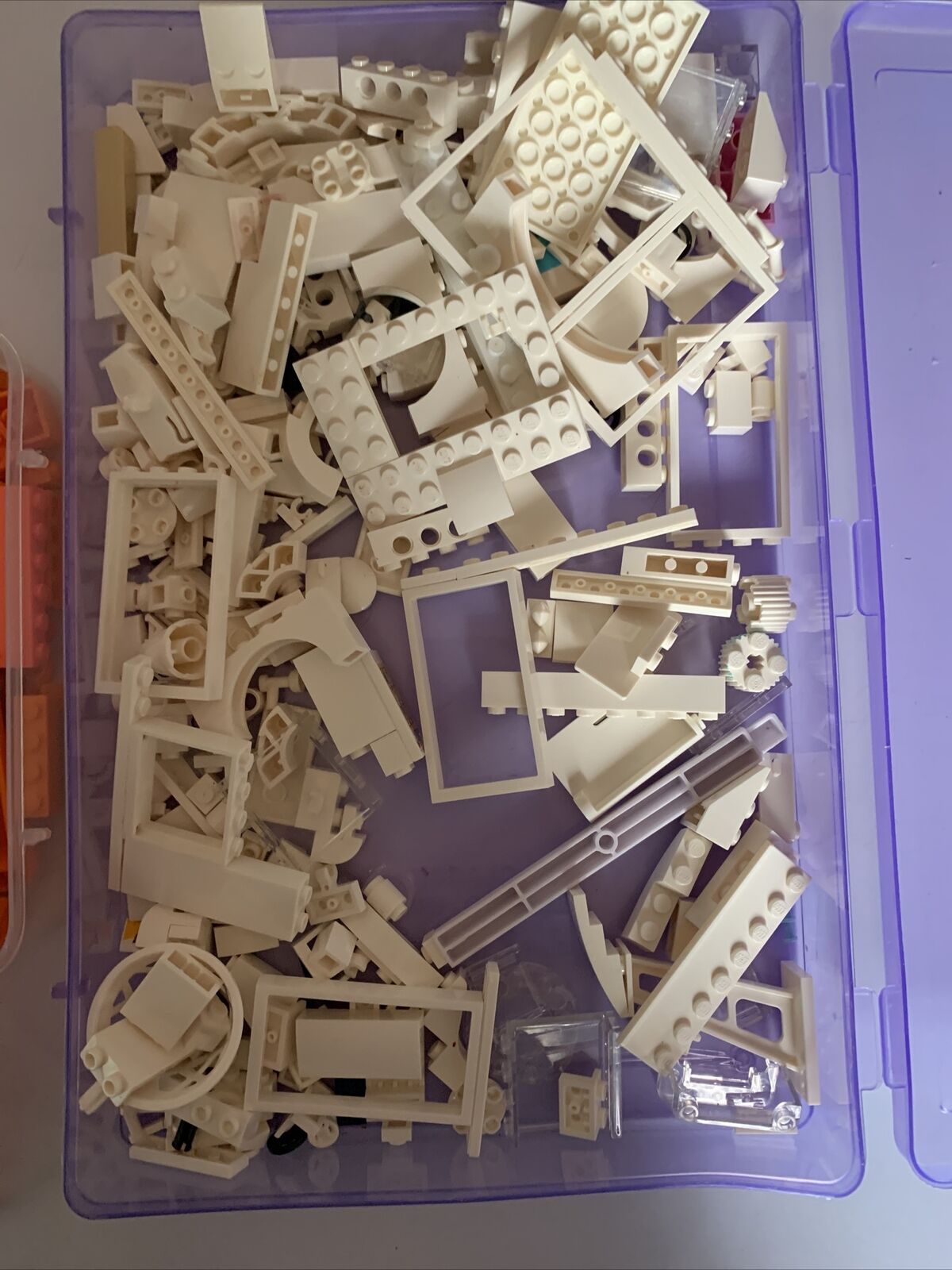 Lego Bulk Lot White & Orange Friends 385g