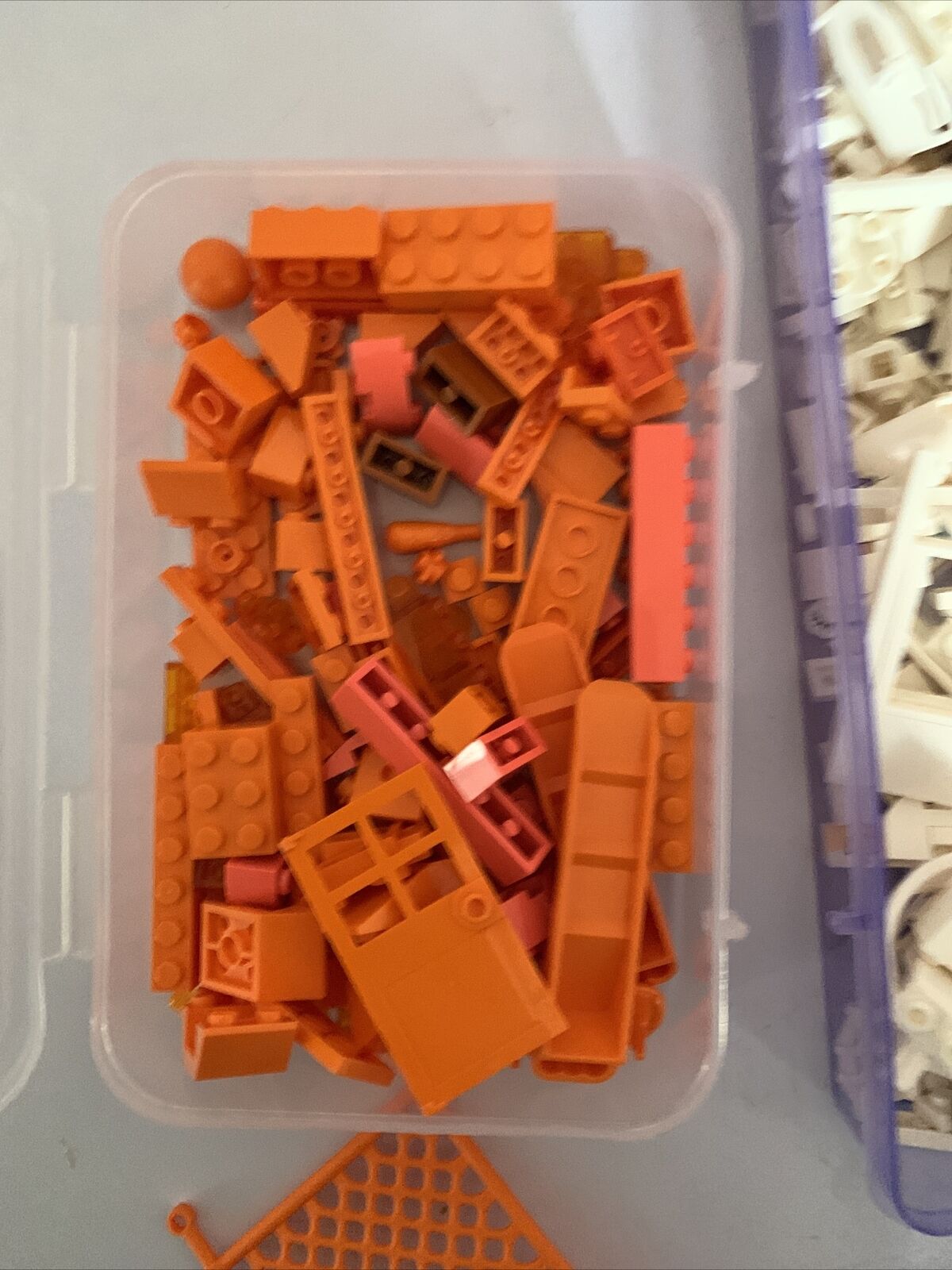 Lego Bulk Lot White & Orange Friends 385g
