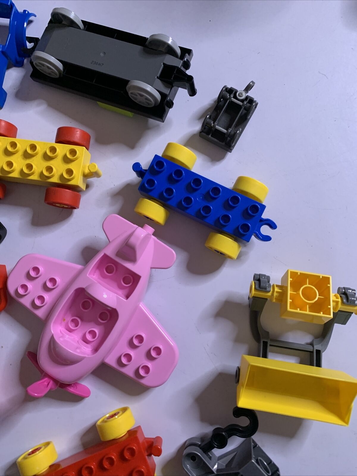 Lego Duplo Transport Cars Boat Tractors Train Bulk Set 715g