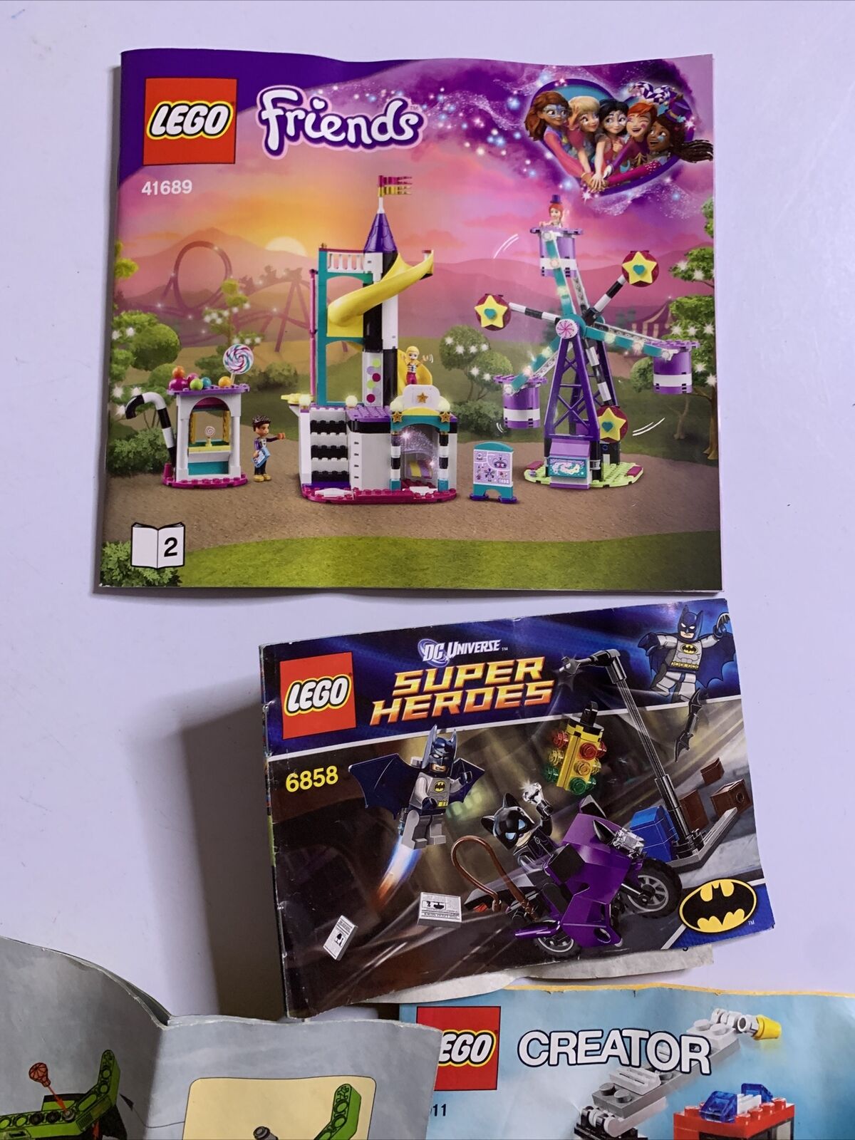 Genuine Lego Bulk Manuals Friends City Creator