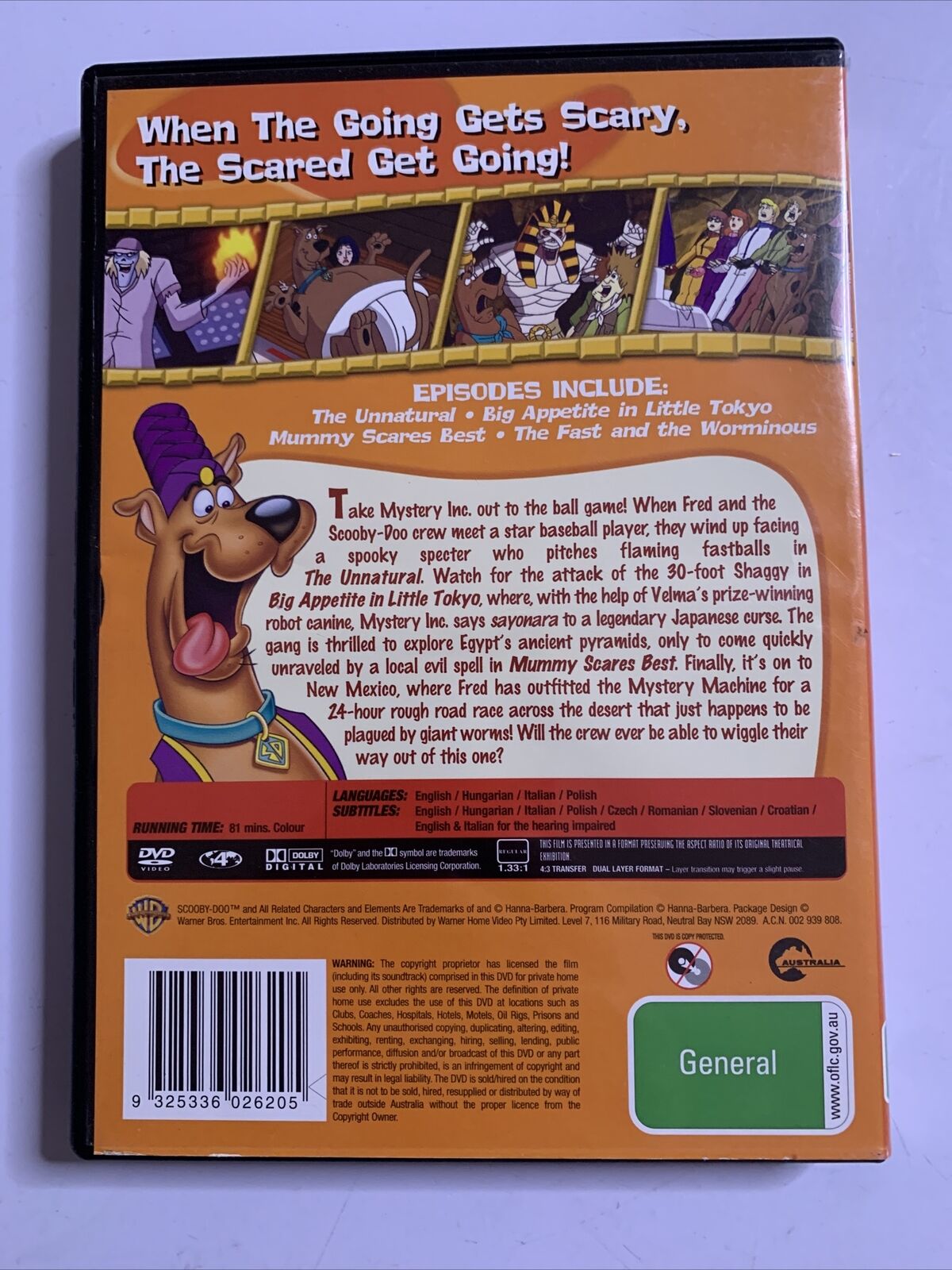 What's New Scooby Doo? - Mummy Scares Best (DVD, 2002) Region 4 – Retro ...