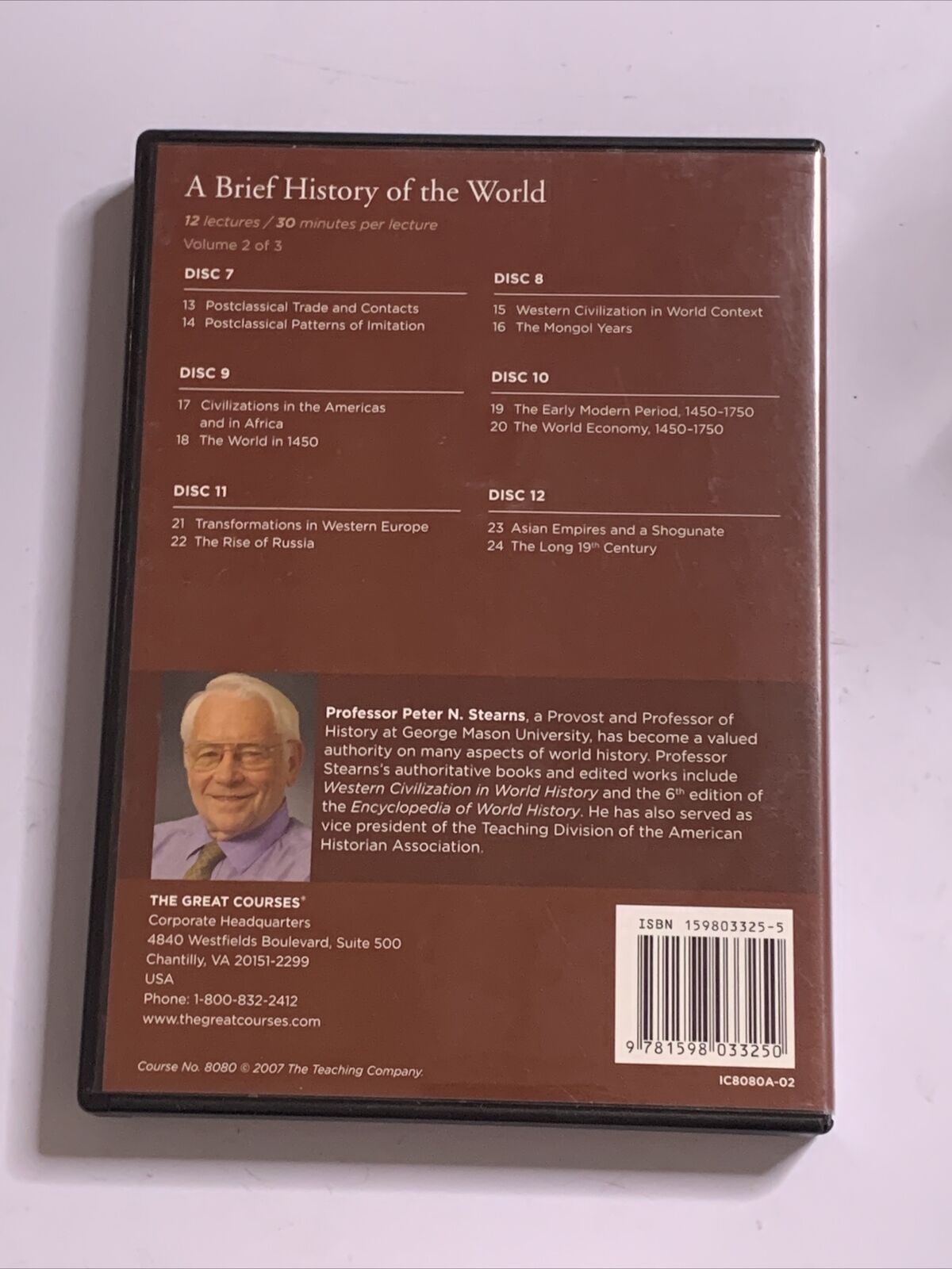 A Brief History of the World Volume 2 - Great Courses Audiobook CD 6-Disc Set