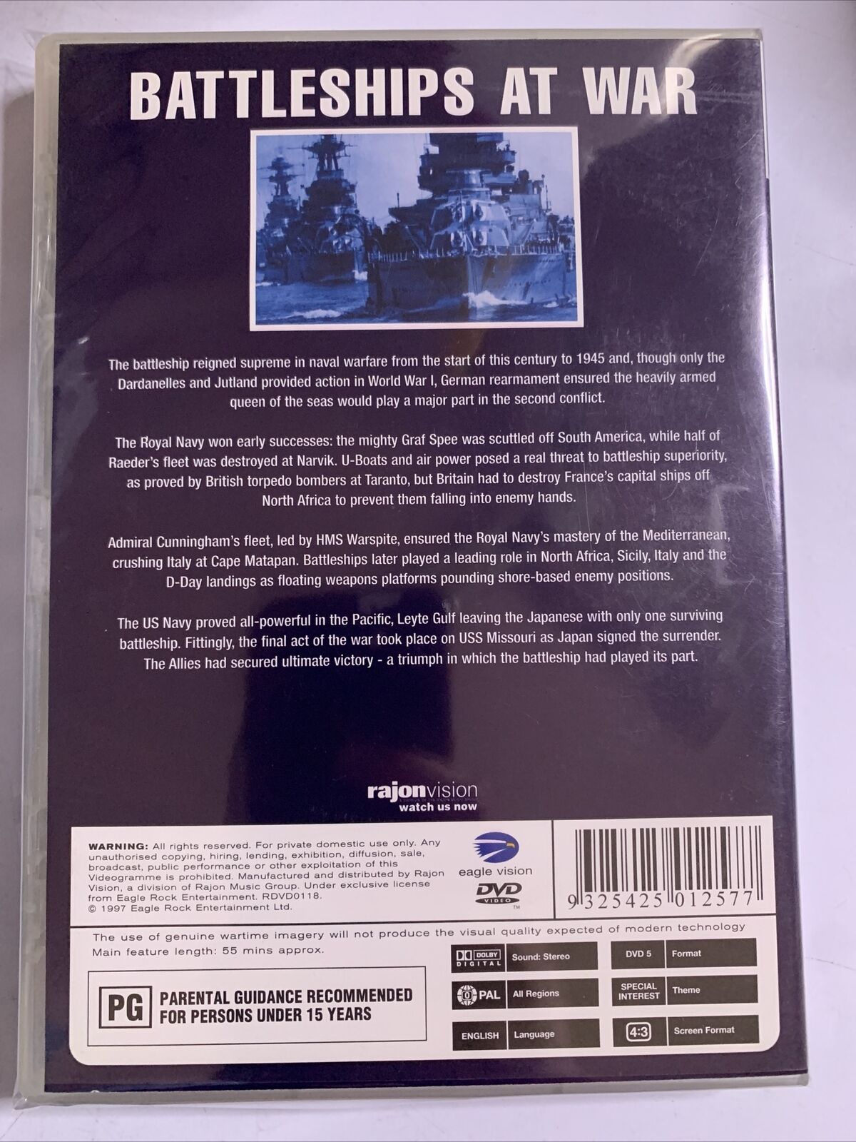 The War File - Battleships At War (DVD)  All Regions NEW