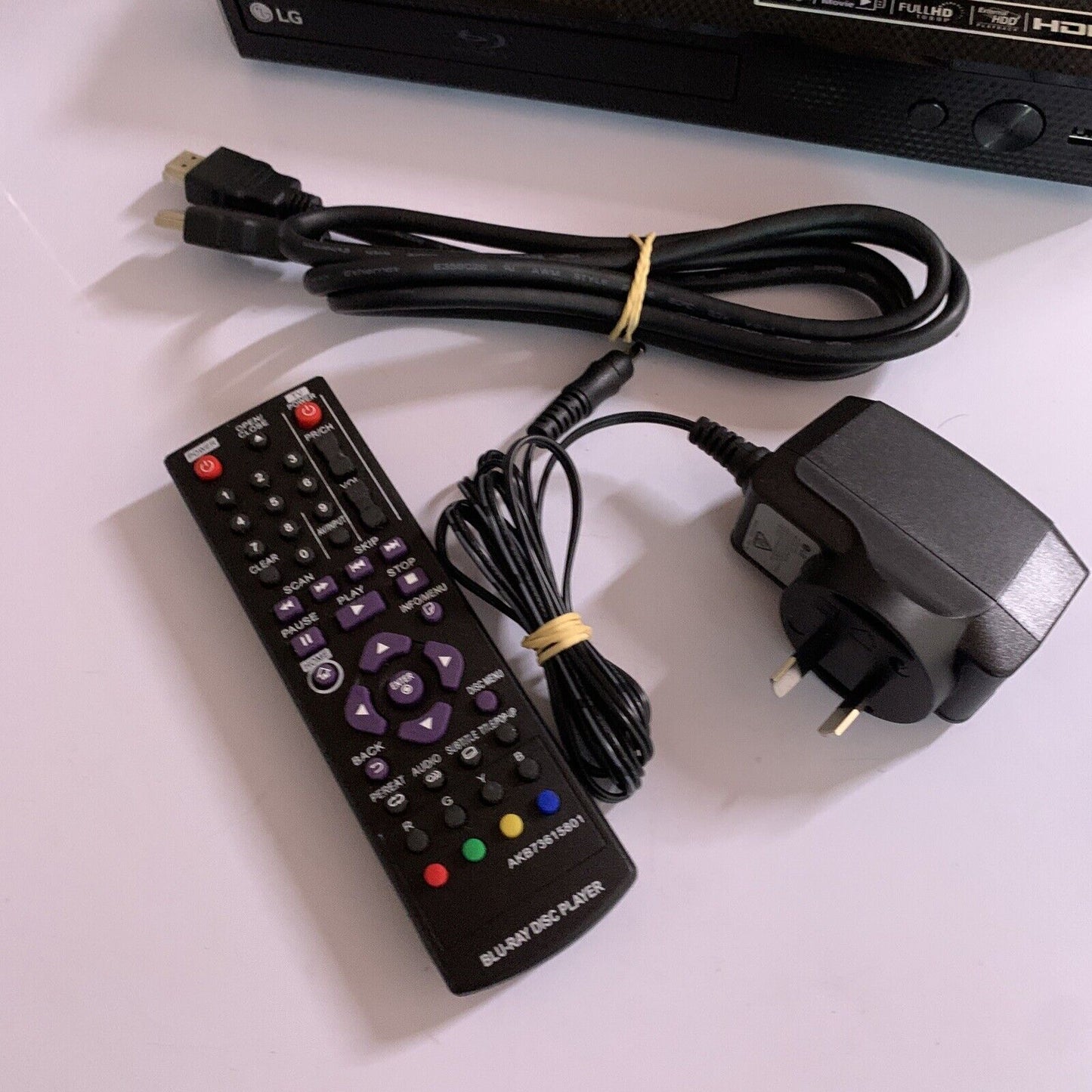 LG Bluray DVD Player BP250 with Remote Region B & 4 + DVD Upscaling