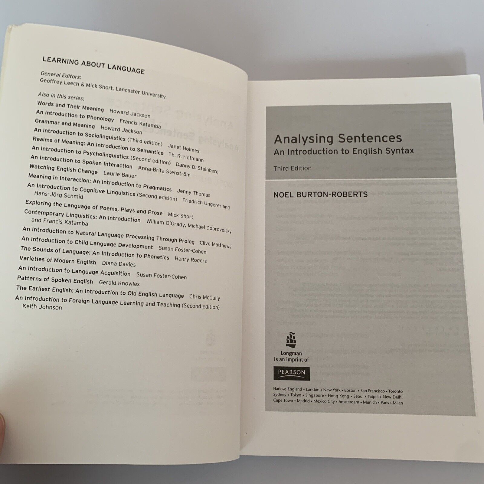 Analysing Sentences: An Introduction to English Syntax (Learning about Language) [ペーパーバック] Burton-Roberts，Noel Amazon | Analysing Sentences: An Introduction to English