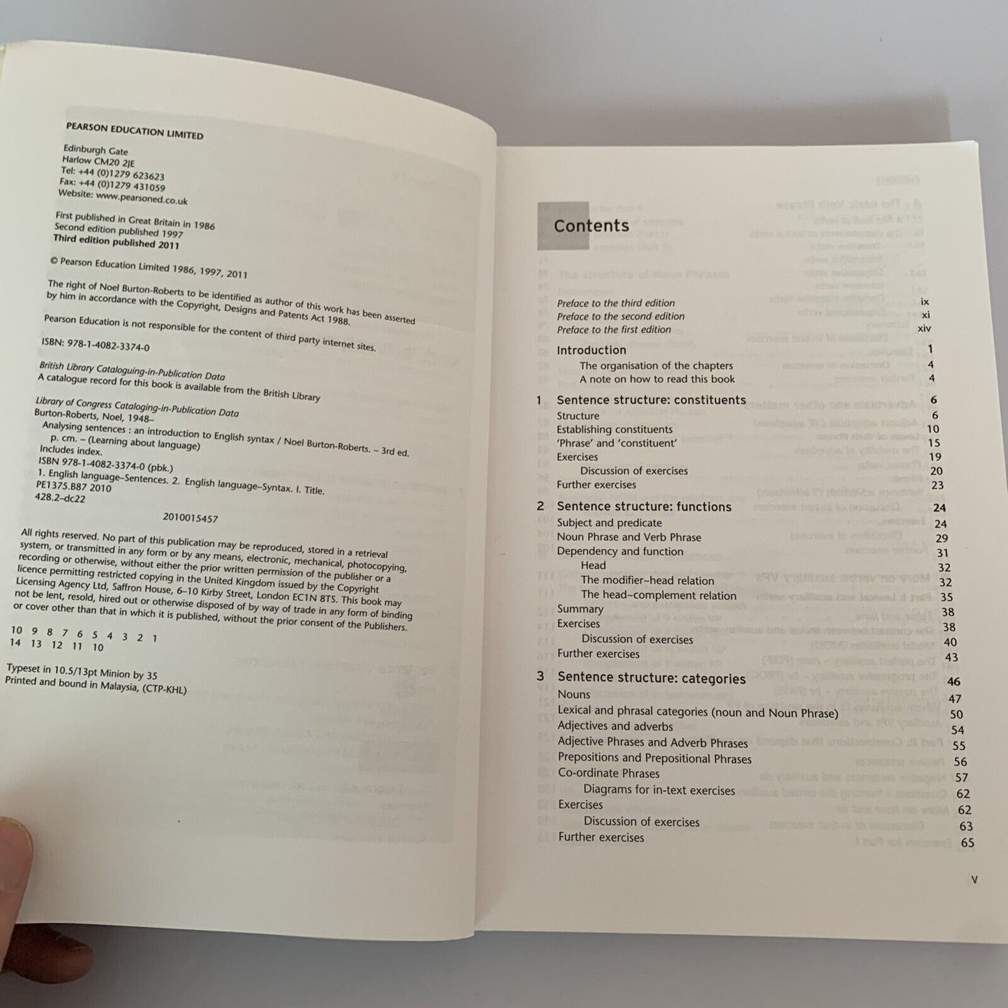 Analysing Sentences - An Introduction To English Syntax by Noel Burton-Roberts