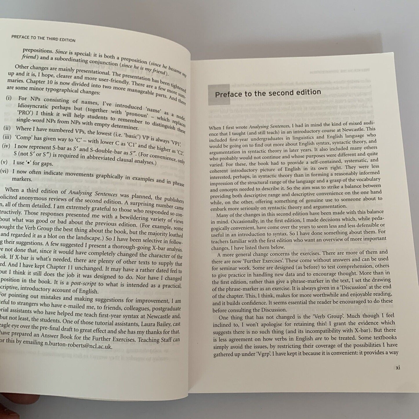 Analysing Sentences - An Introduction To English Syntax by Noel Burton-Roberts