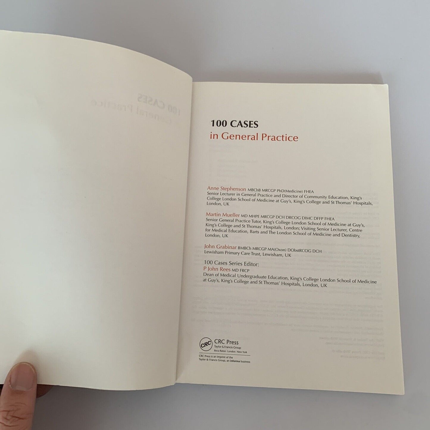 100 Cases in General Practice by John Grabinar, Anne Stephenson, Martin Mueller