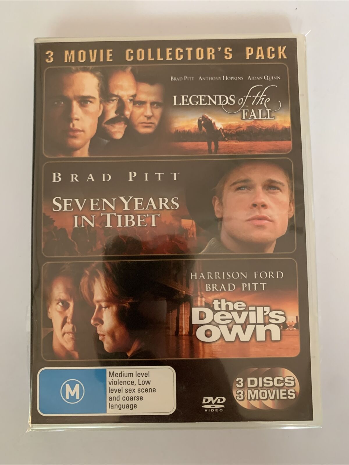 Devils Own / Seven Years in Tibet / Legends of the Fall (DVD) NEW Region 4