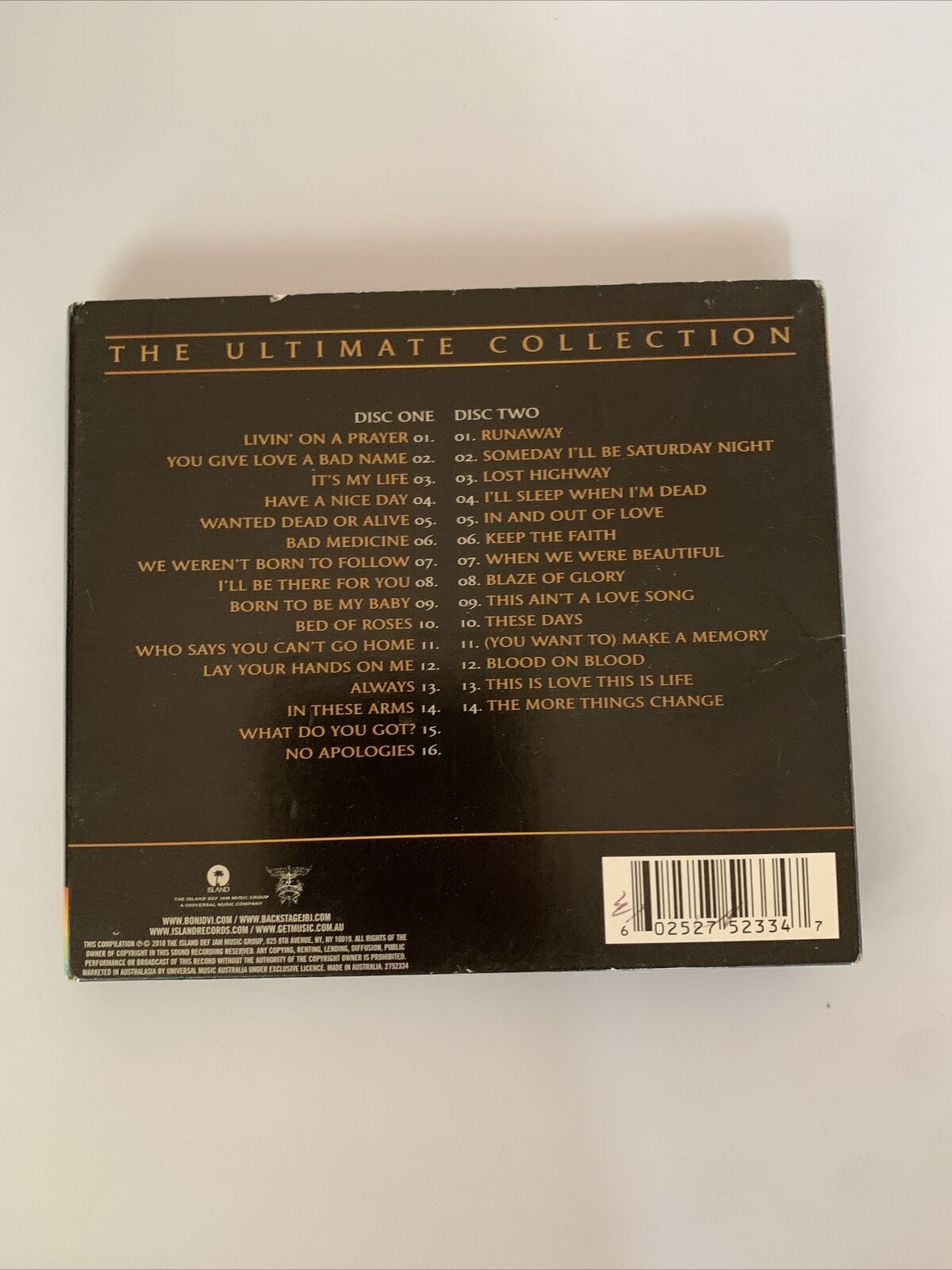 Greatest Hits: The Ultimate Collection By Bon Jovi (CD, 2-Disc Set, 20 ...