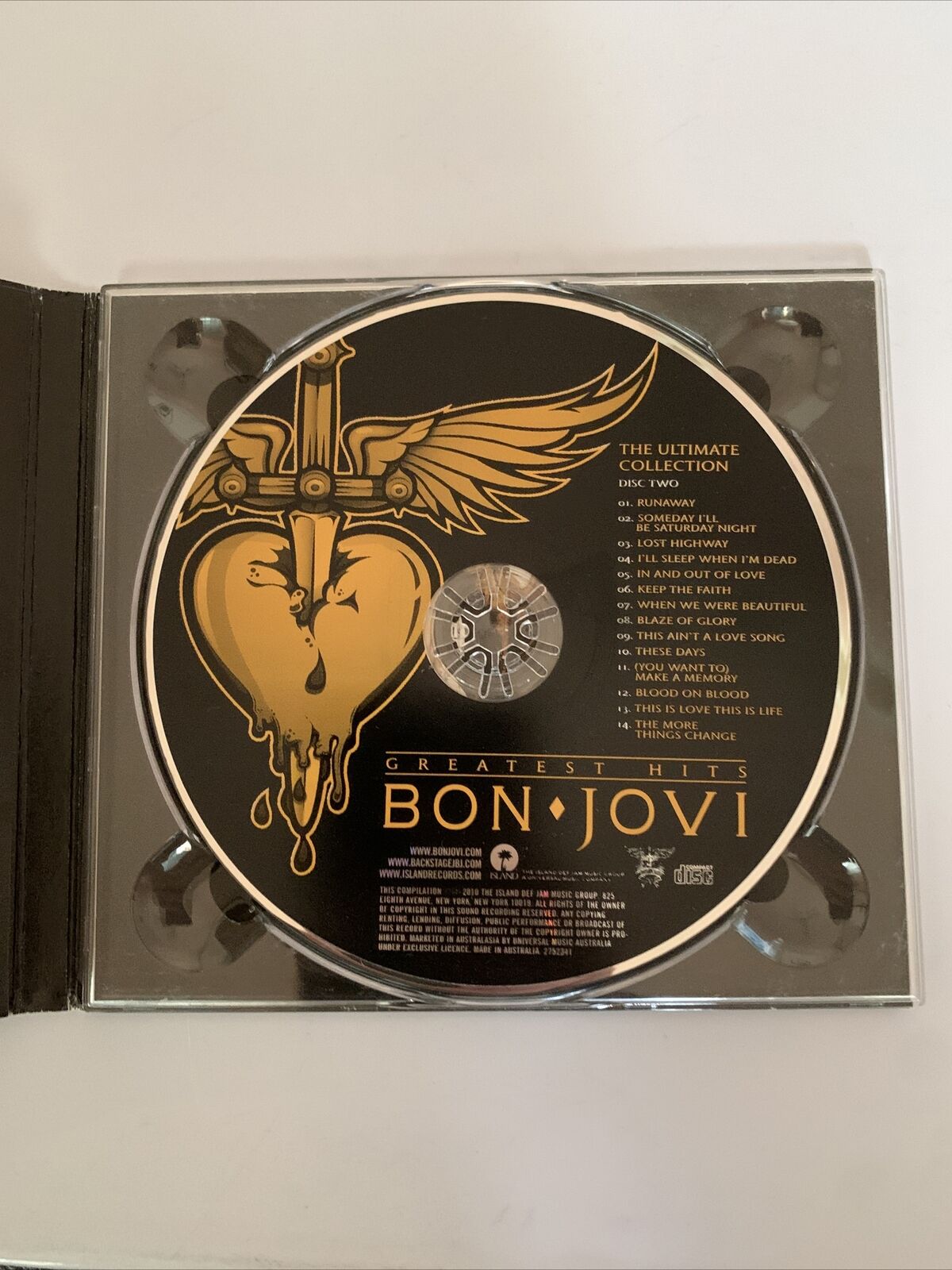 Greatest Hits: The Ultimate Collection By Bon Jovi (CD, 2-Disc Set, 20 ...