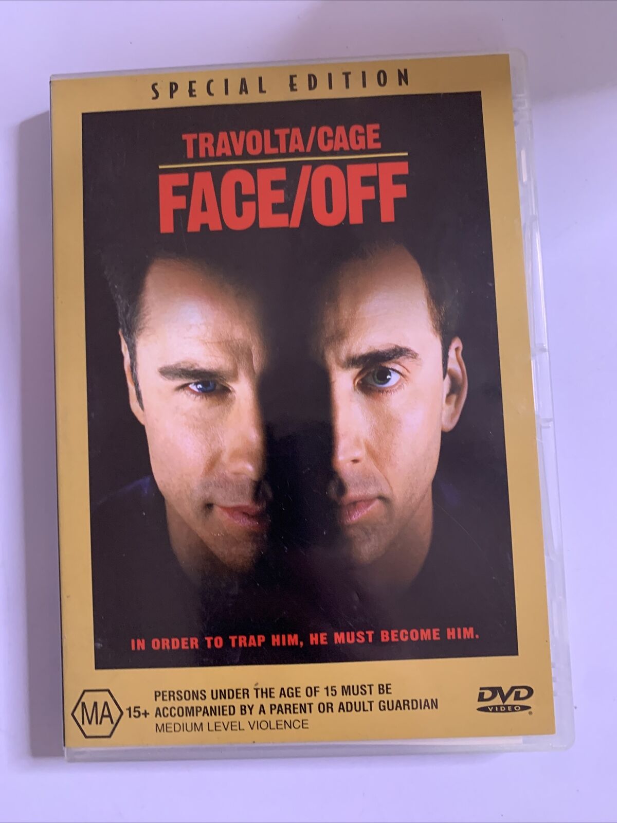 Face/Off - Special Edition (DVD, 1997) Nicolas Cage, John Travolta Region 4