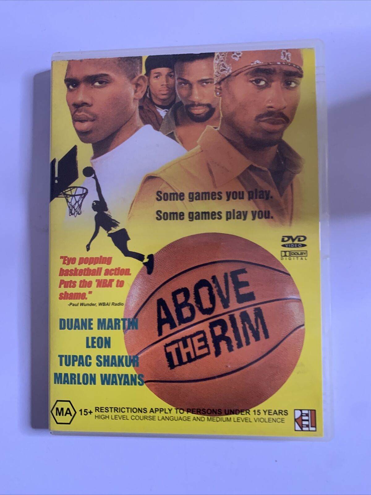 Above The Rim (DVD, 1994) Duane Martin, Tupac Shakur  Region 4