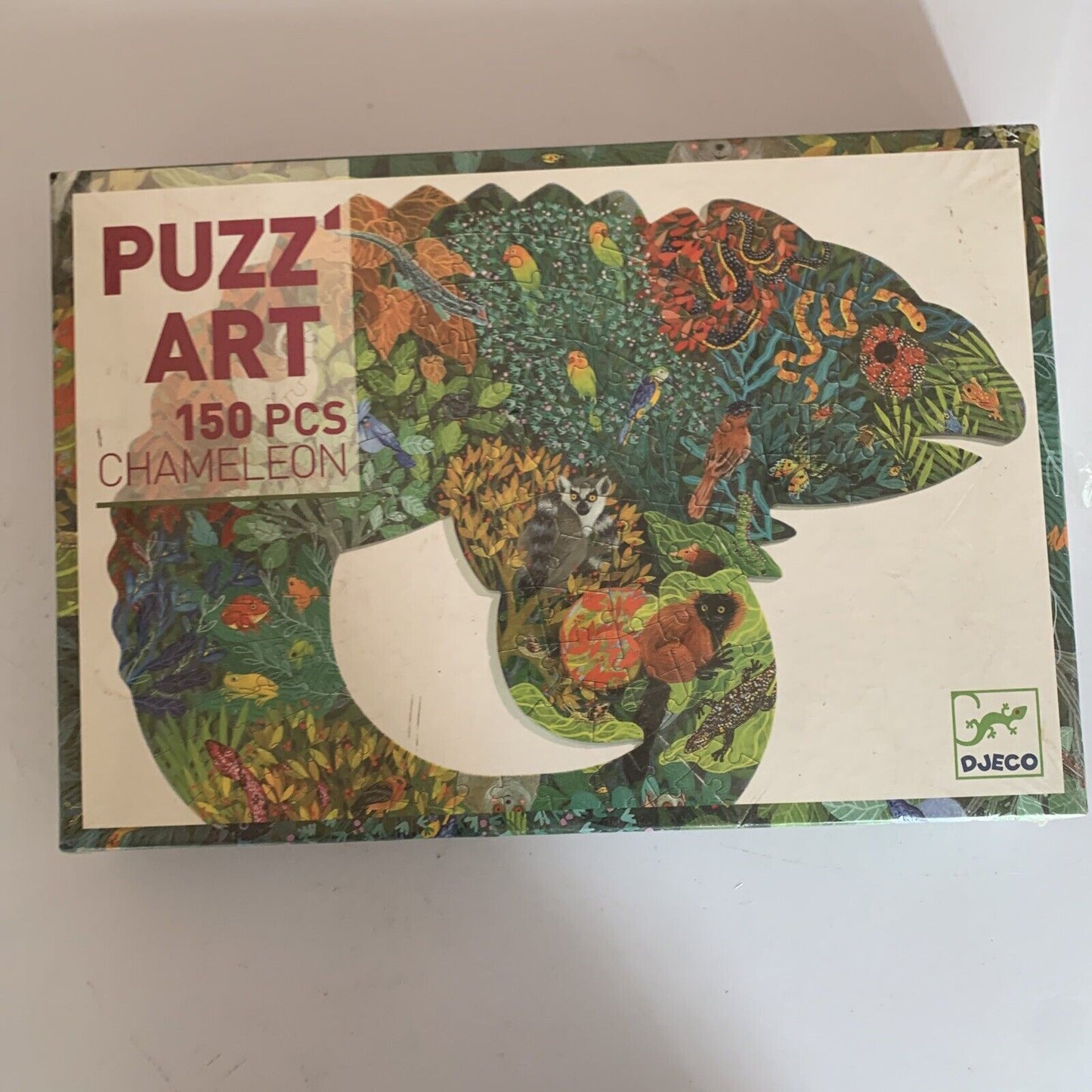 Country House By Waterfall + Puzz Art Chameleon Jigsaw Puzzle *New Sealed*