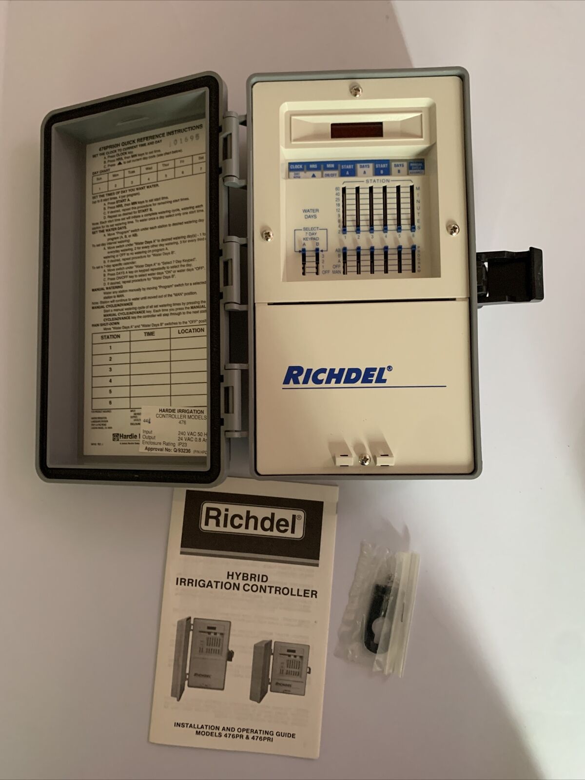 Richdel Hybrid Irrigation Controller 476PR 50Hz *unused Does Not Include Key