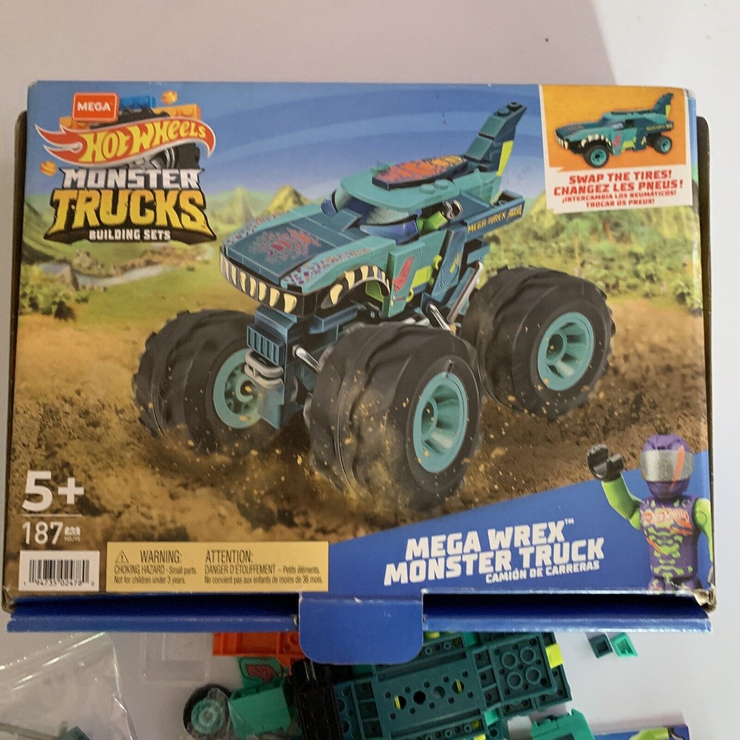 Mega Hot Wheels Monster Trucks Mega Wrex Building Sets