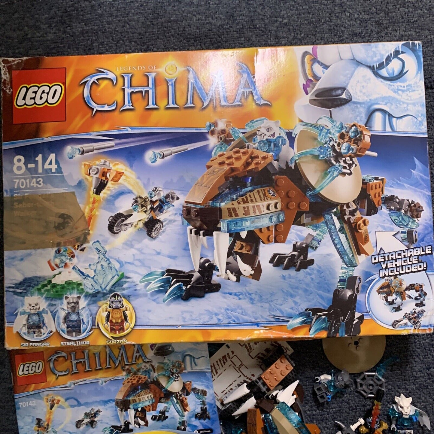 LEGO LEGENDS OF CHIMA: Sir Fangar's Sabre-Tooth Walker (70143) Uncounted