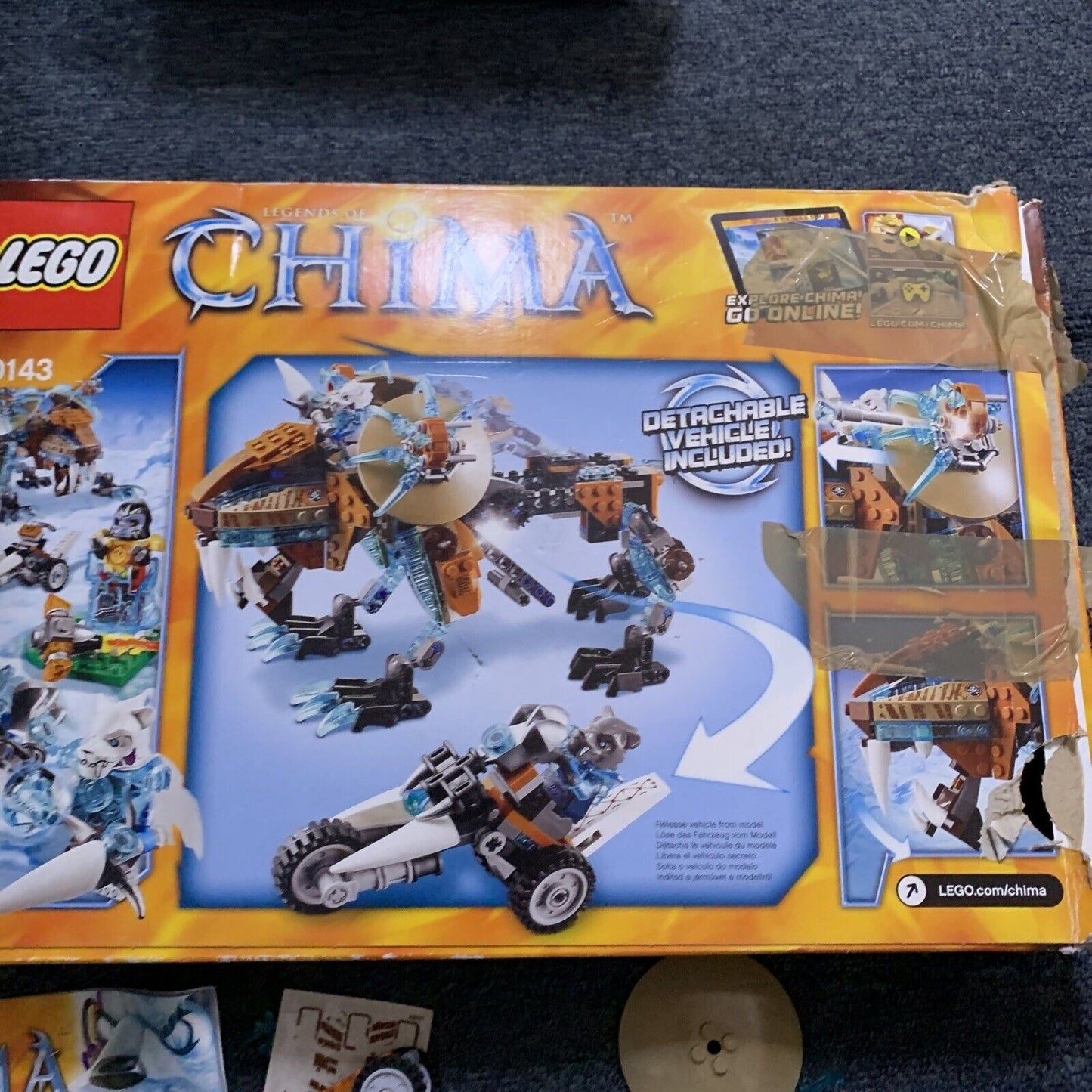 LEGO LEGENDS OF CHIMA: Sir Fangar's Sabre-Tooth Walker (70143) Uncounted