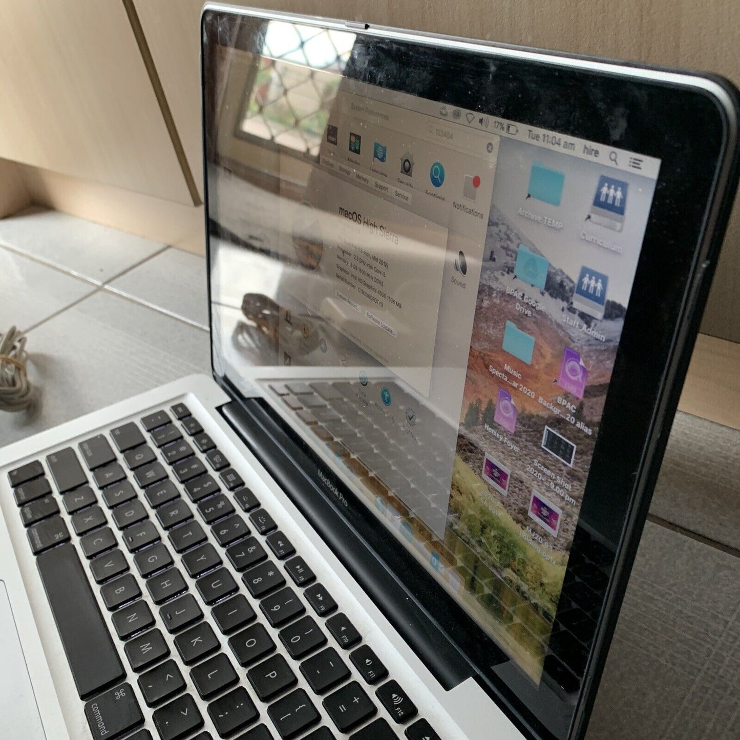 Apple MacBook Pro 13" A1278 Laptop i5-3210M 2.5GHz 8GB RAM 500GB HDD DVD Writer