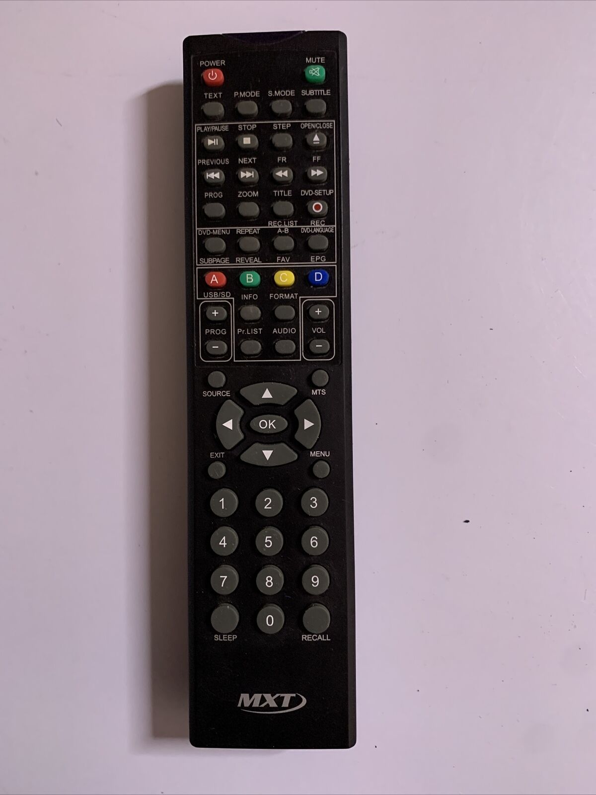 MXT Remote Control for DVD and Media Player