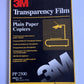 3M PP2500 Black & White Copier OHP Projector Transparency Film 50 Clear  26D014