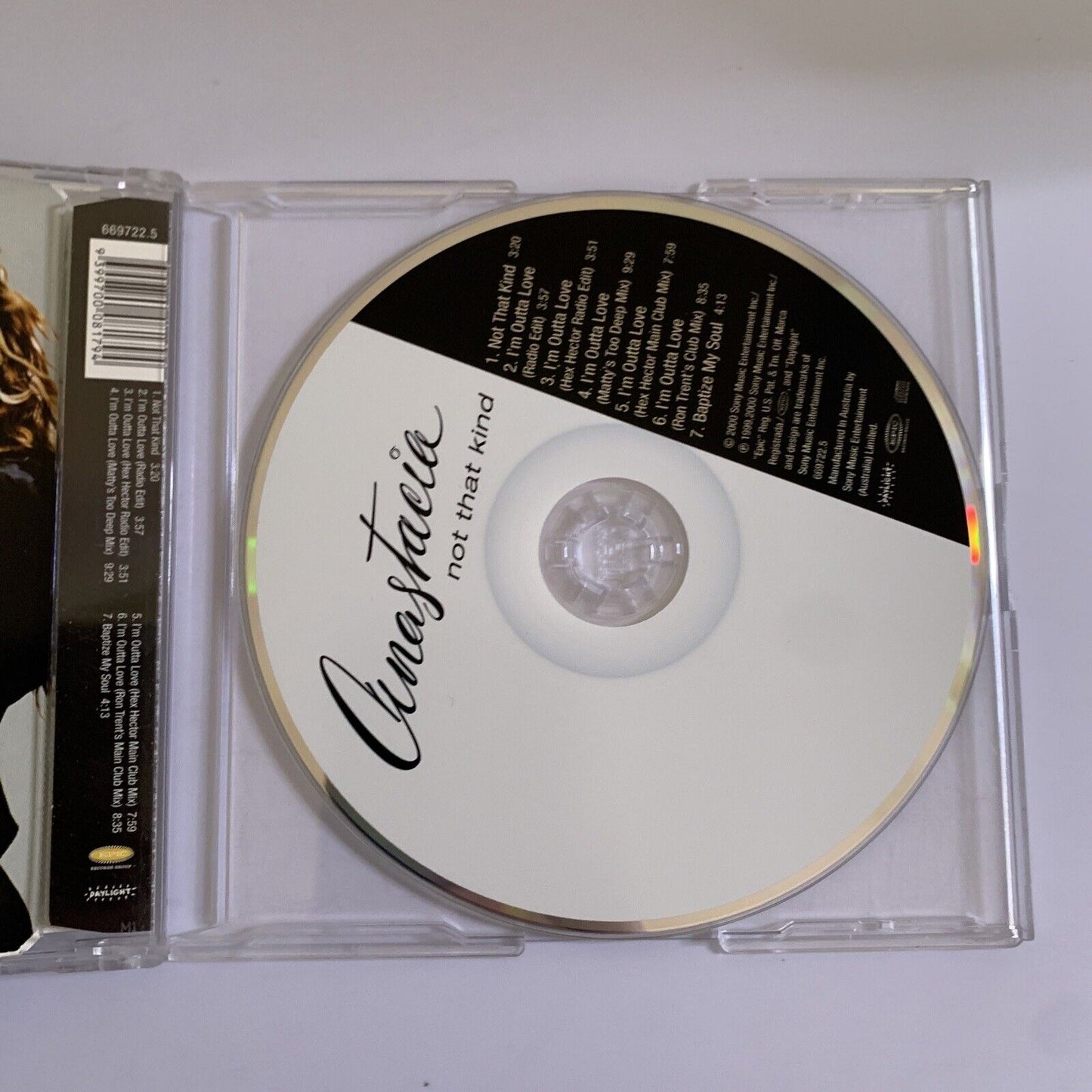 Anastacia – Not That Kind (CD, 2000) Single