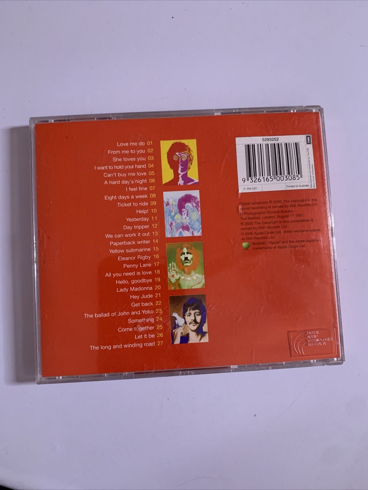 The Beatles – 1 (CD, 2000) Apple Records Beatles Hits Compilations