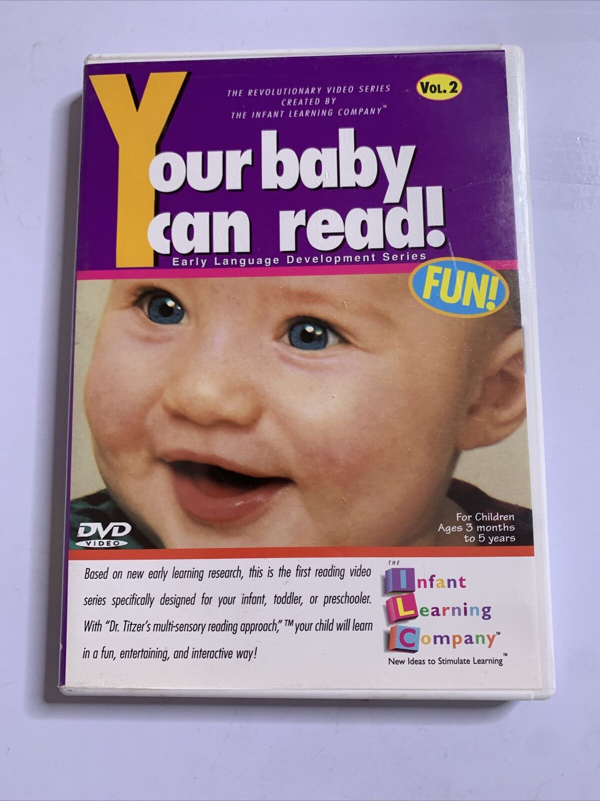 Your Baby Can Read DVD Early Language Development Series Vol 1 & 2 All Regions